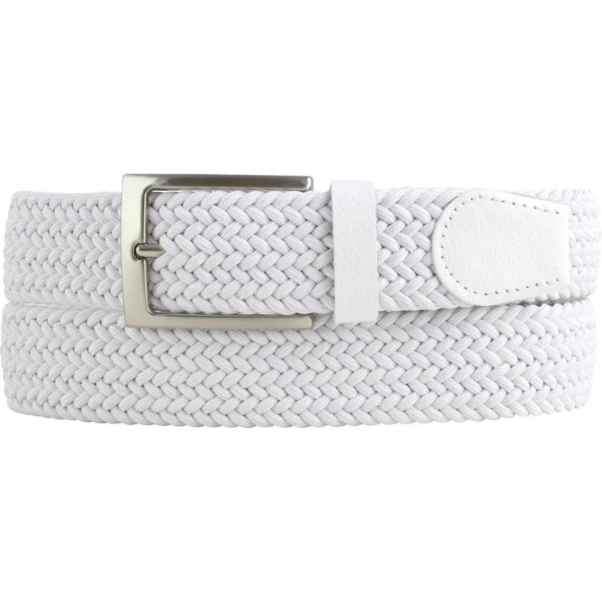 BELTINGER Ledergürtel Hochwertiger Stretch-Gürtel mit echtem Leder 3,5cm - Elastischer, gefl