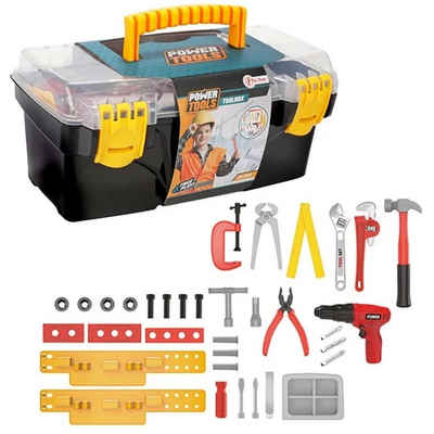 Toi-Toys Kinder-Werkzeug-Set Kinder-Werkzeug im Werkzeugkasten 35 Teile