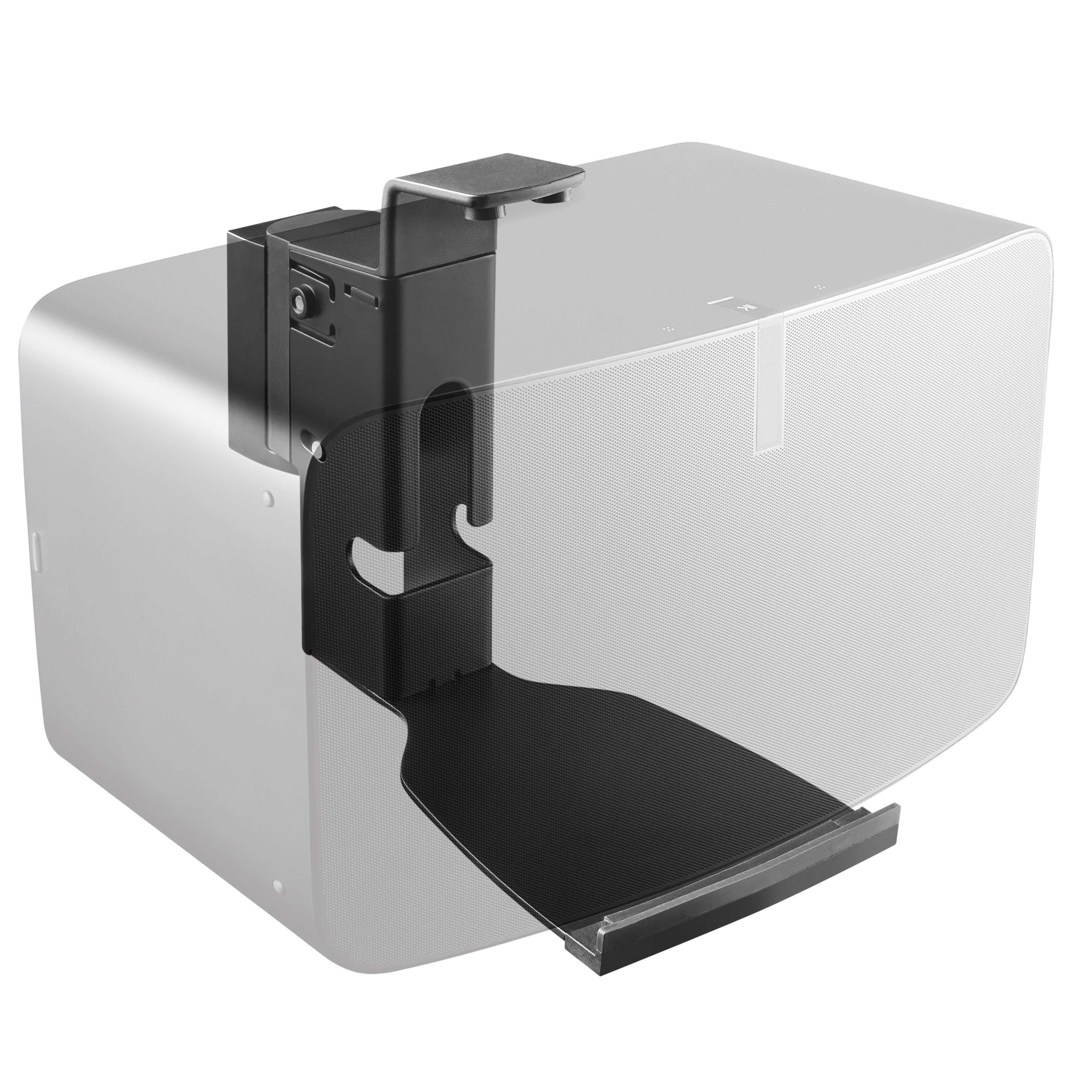 RICOO Lautsprecher-Wandhalterung Lautsprecher-Wandhalterung für Sonos® PLAY:5 (Gen. 2) LH505-B, (1 Stk. Box Speaker Halter schwarz, 1-tlg., 1x Wandhalter für Lautsprecher Boxen schwenkbar neigbar, Wandhalter für SONOS Play:5, Belastbar bis 7 kg, Wandabstand 24,9 mm)