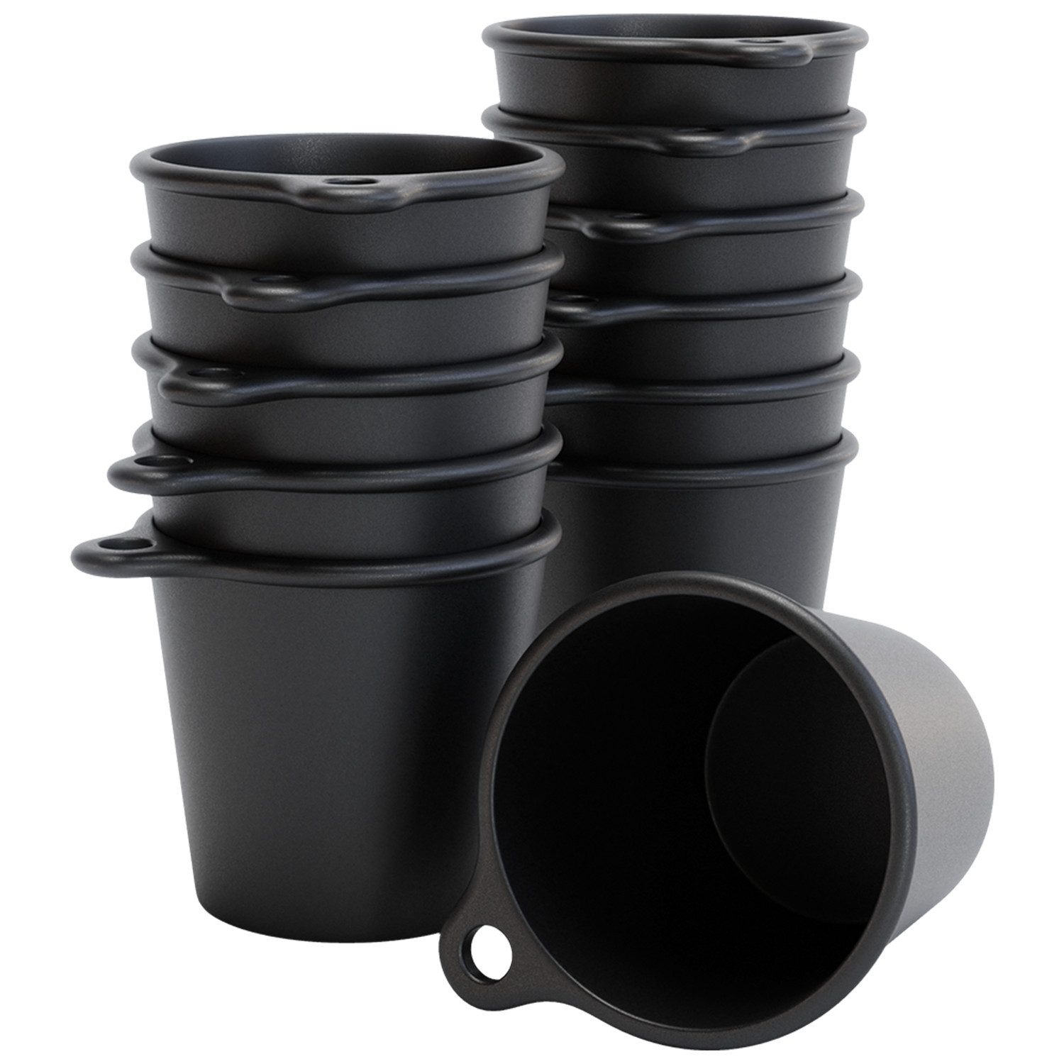 SoPro Schnapsglas 12x Schnapsbecher Plastik 4 cl wiederverwendbar - Shotgläser