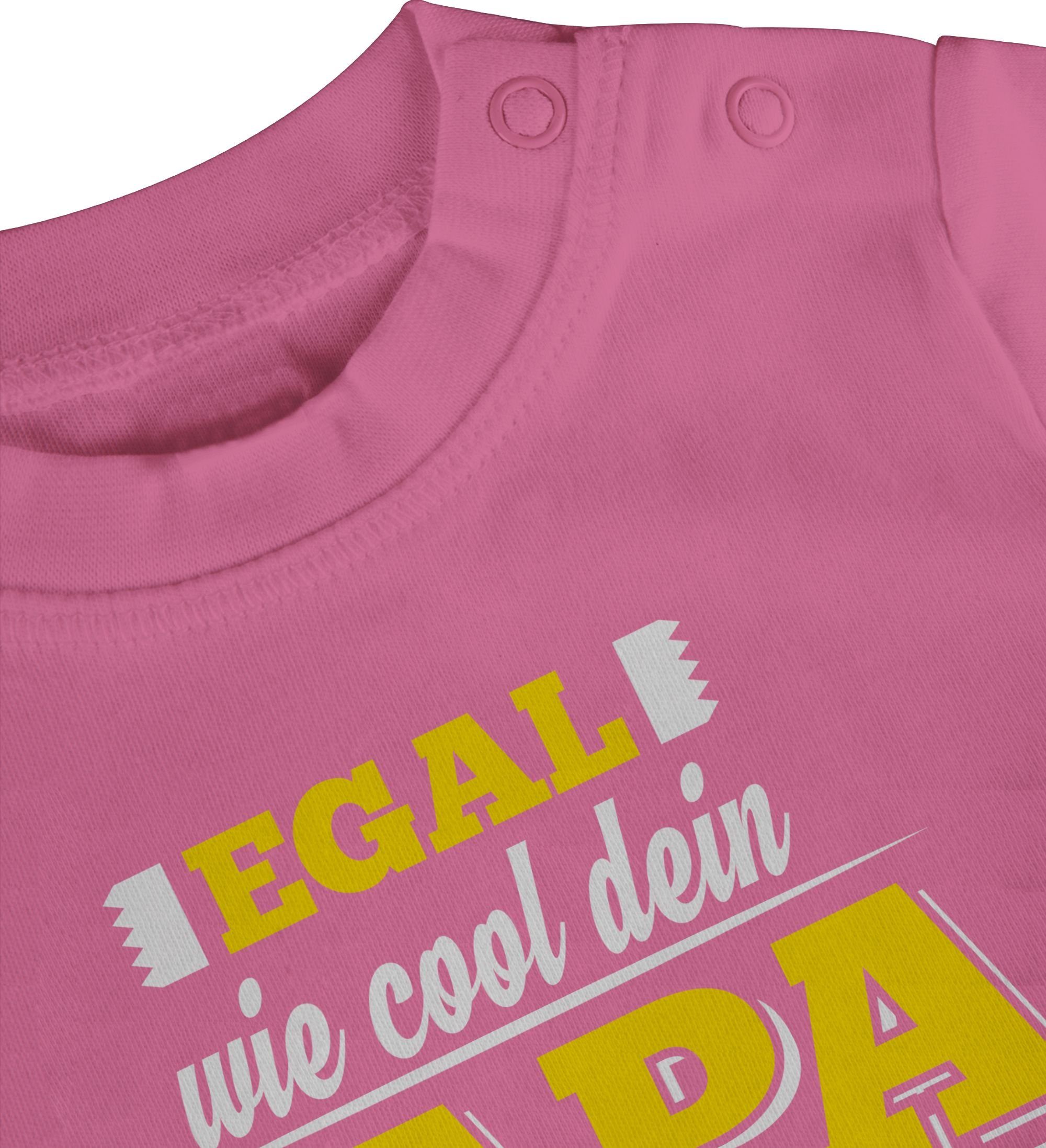 ist Baby Papa Egal Pink Shirtracer Cool dein wie Sprüche T-Shirt meiner 2 Landwirt