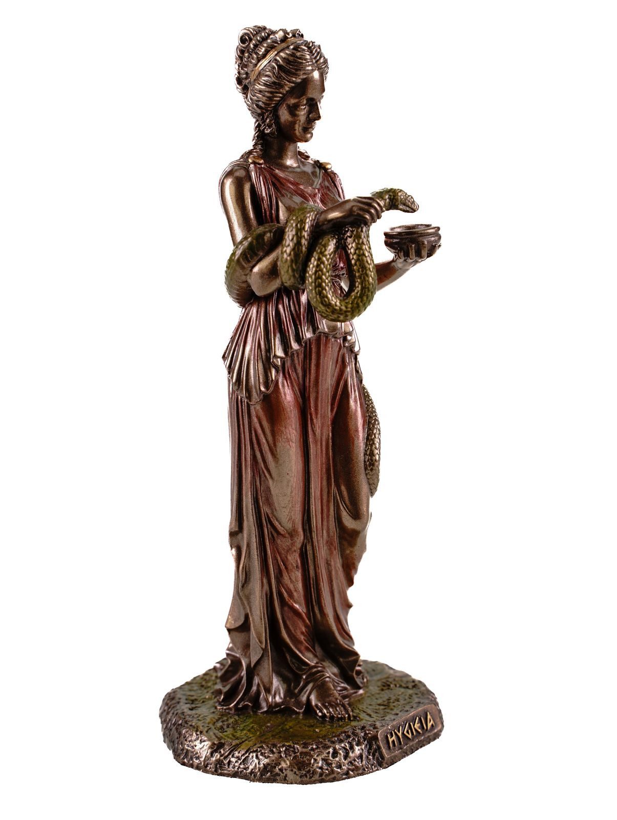Vogler Dekofigur Griechische Göttin Hygieia Göttin der Gesundheit 16 cm by Veronese