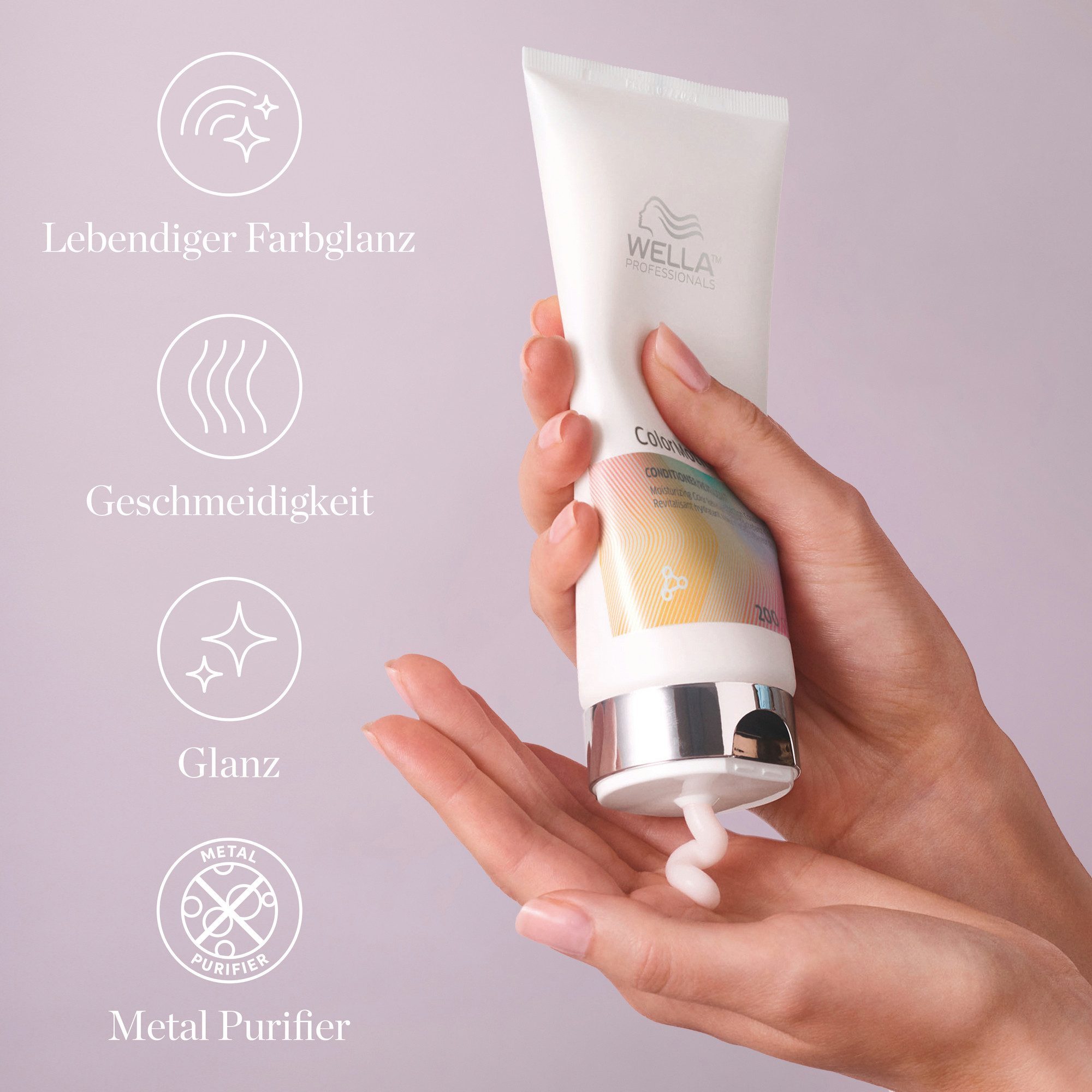 Wella Professionals Haarspülung COLOR MOTION+ COLOR CONDITIONER, für farbbehandeltes Haar, strahlender Glanz, stärkt das Haar