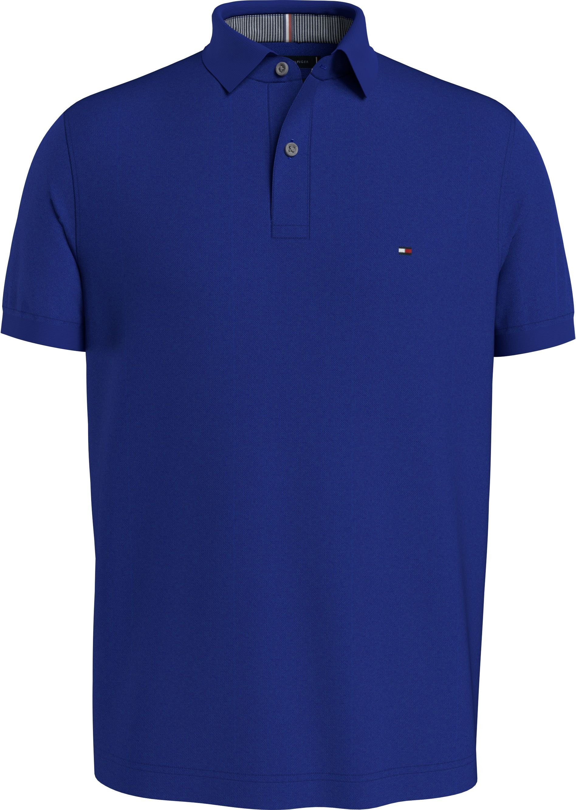 Kontraststreifen blau REGULAR Hilfiger Tommy POLO 1985 Tommy Hilfiger Kragen am innen Poloshirt mit