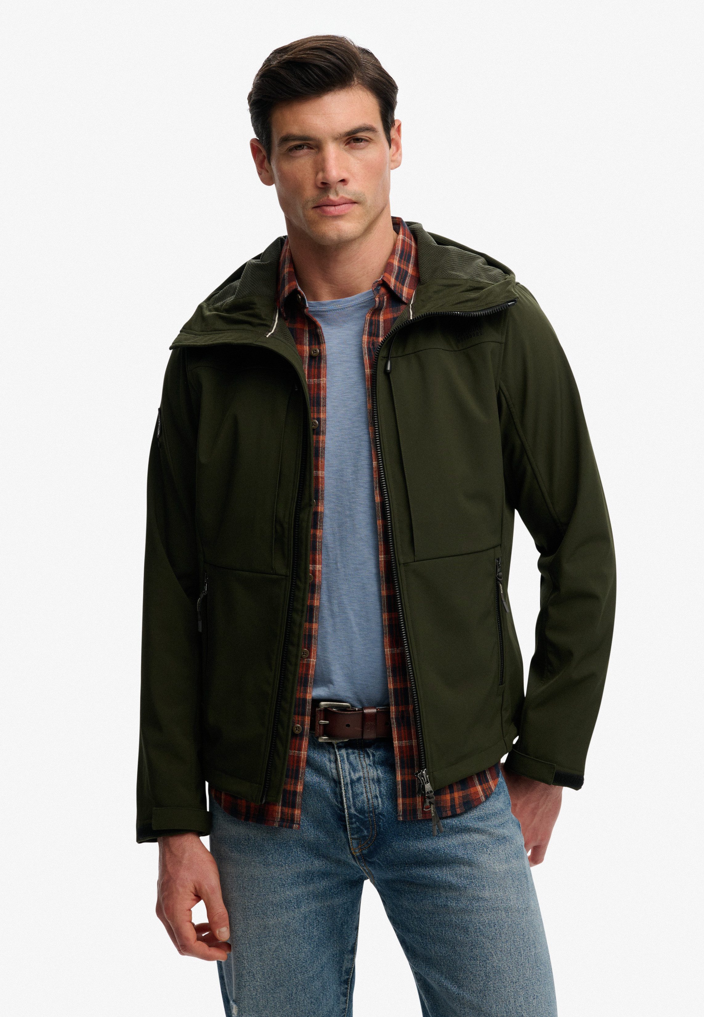 Superdry Outdoorjacke HOODED SOFTSHELL TREKKER JKT