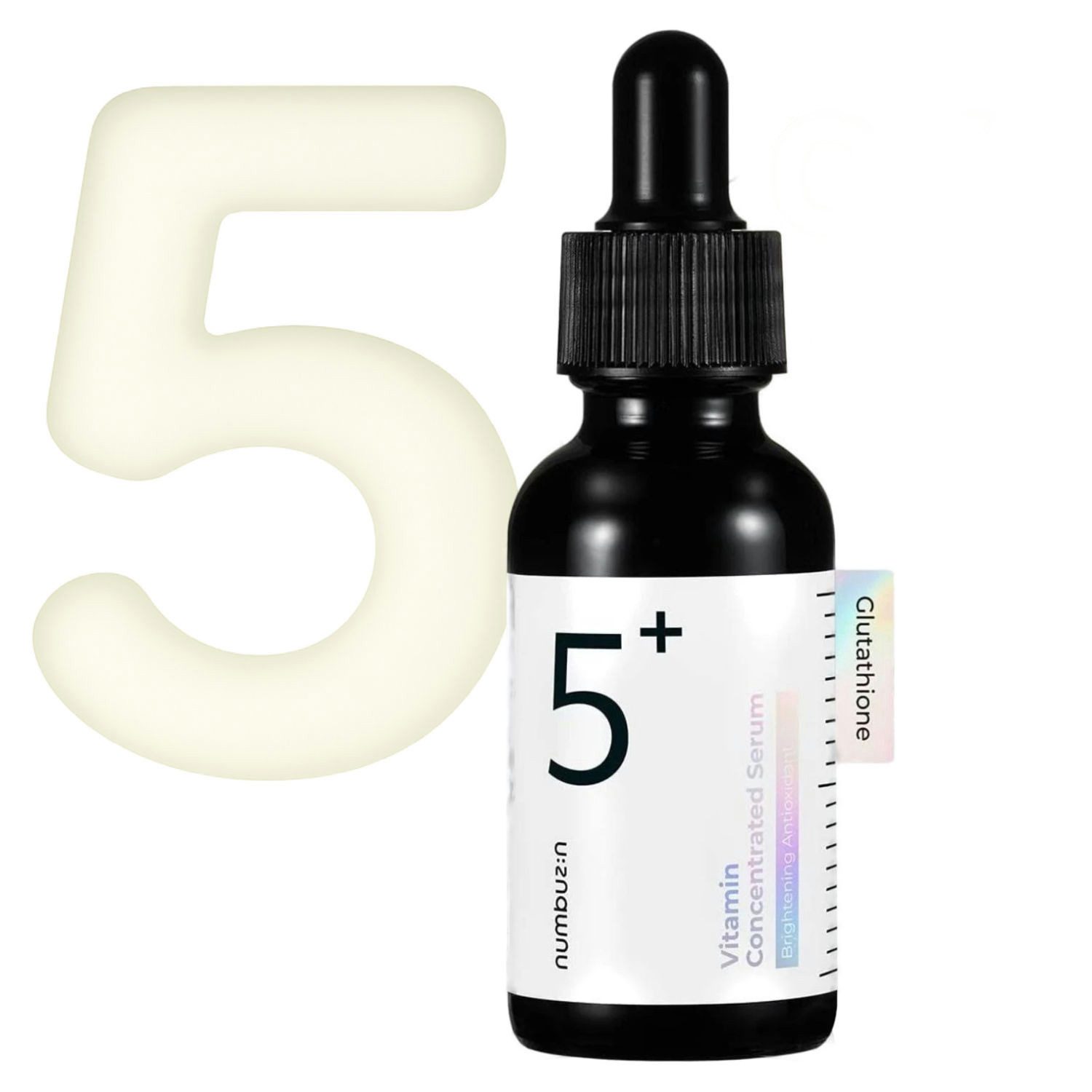 numbuzin Gesichtsserum No.5 Vitamin Concentrated Serum 30 ml – Aufhellendes Gesichtsserum mit 5% Niacinamid, 5% Panthenol & 4% Tranexamsäure – Mildert, Pigmentflecken & Pickelmale, stärkt Hautbarriere