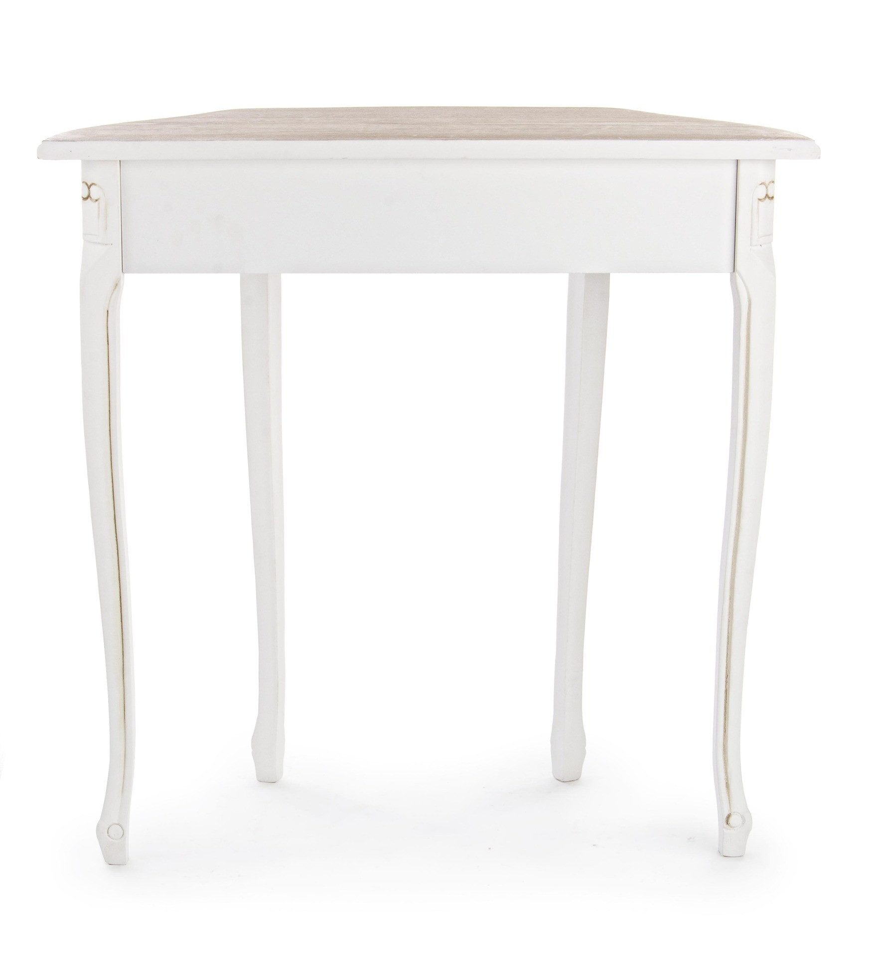 Bizzotto Konsole Justine aus Paulowniaholz Rund, 80 cm