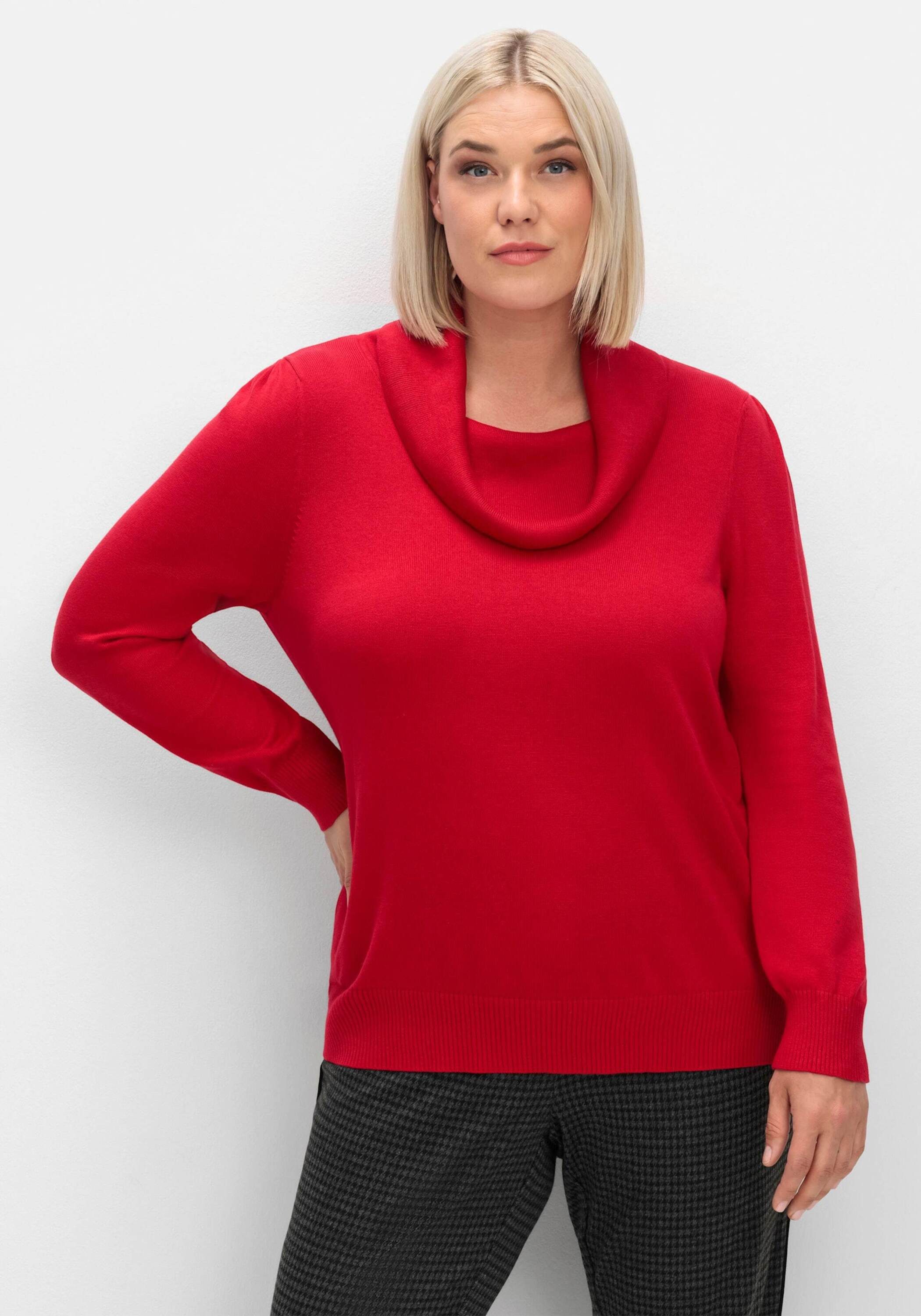 Witt Strickpullover Pullover Langarm Materialmix
