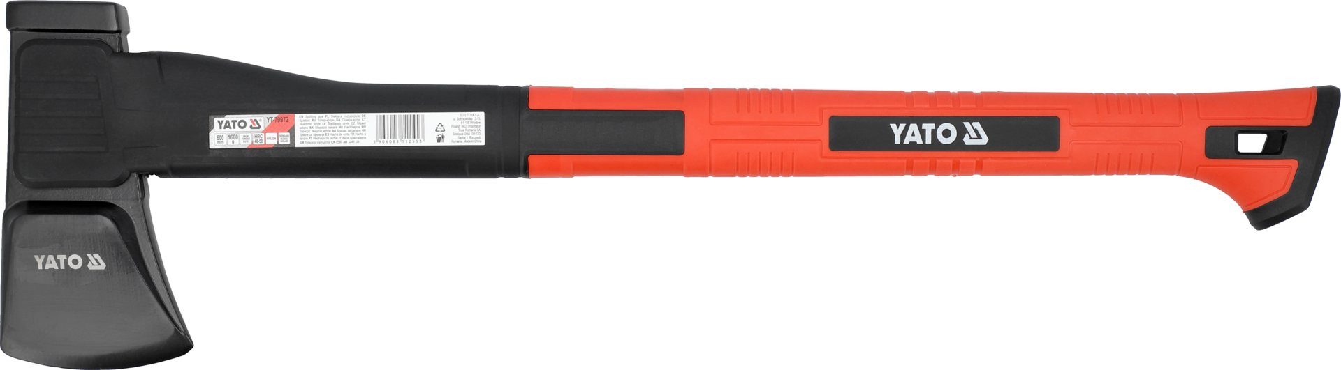 Yato Axt SIEKIERA ROZŁUPUJĄCA 1600G Z TRZONKIEM NYLONOWYM, 63 cm Länge