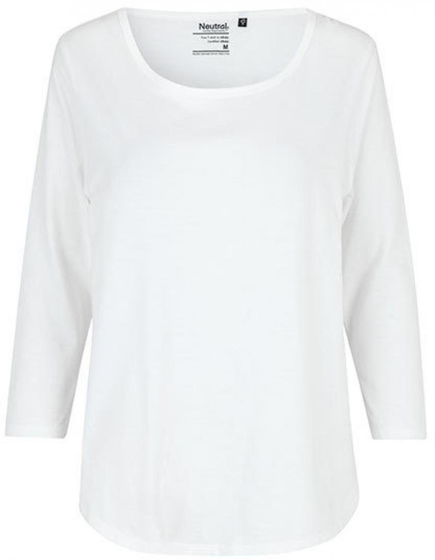 Neutral Langarmshirt Damen Three Quarter Sleeve T-Shirt - 3/4-Ärmel