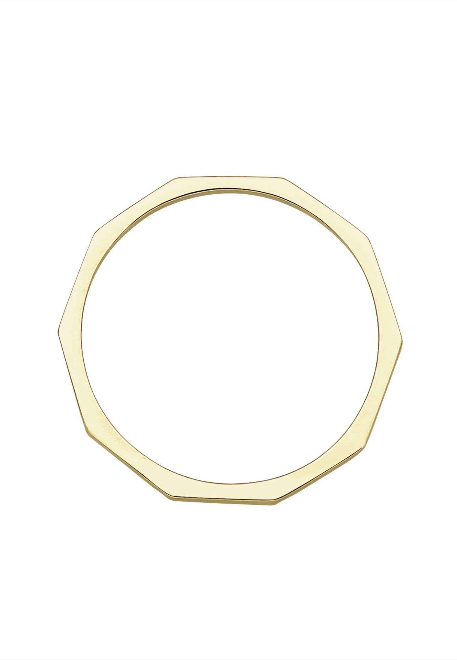 Elli Premium Fingerring Bandring 375 Gelbgold