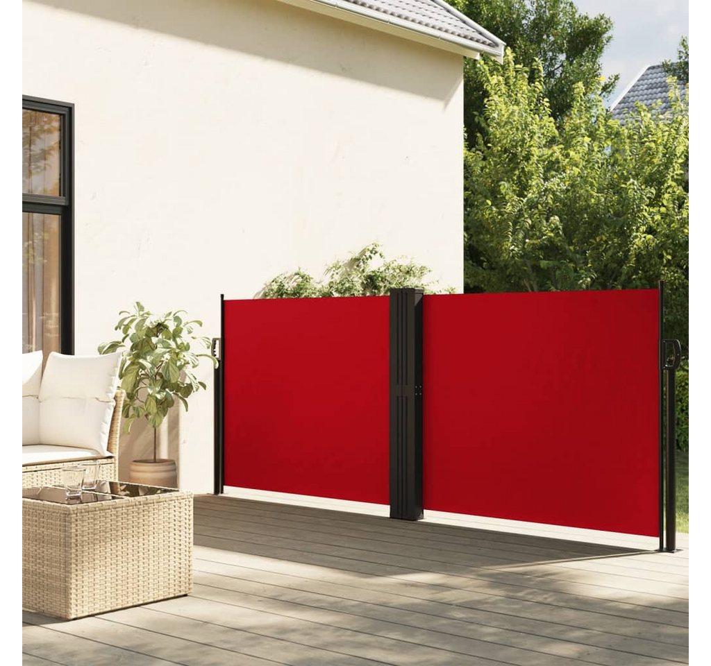 Thumbnail - furnicato Markise Seitenmarkise Ausziehbar Rot 140x600 cm (1-St)