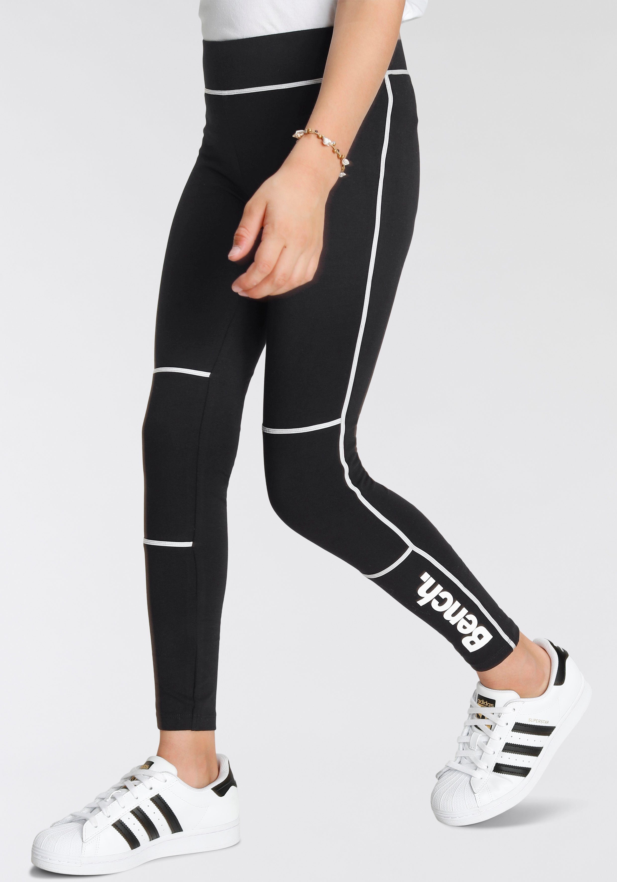 Bench. Leggings REFLECITV-Mit reflektierenden und Streifen Logodruck