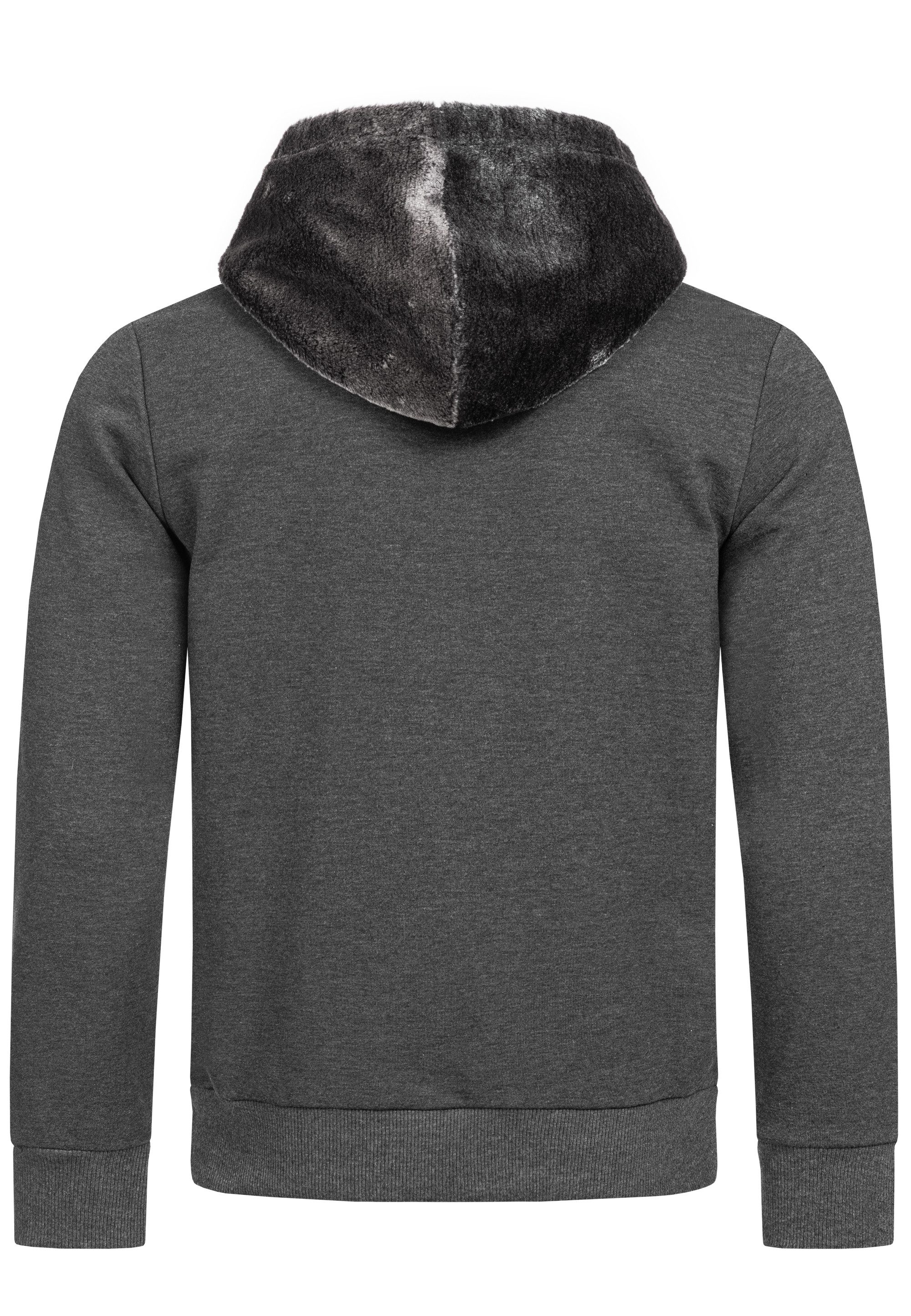 RedBridge Hoodie mit Teddyfell-Details Lässiger Kapuzenpullover günstig online kaufen