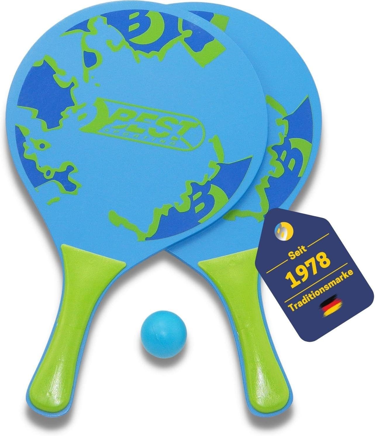 Best Sporting Beachballschläger Best Sporting 64003 - Beach Game Set Holz, Best Sporting 64003 - Beachball-Set Holz Strandspiel Outdoor Freizeit