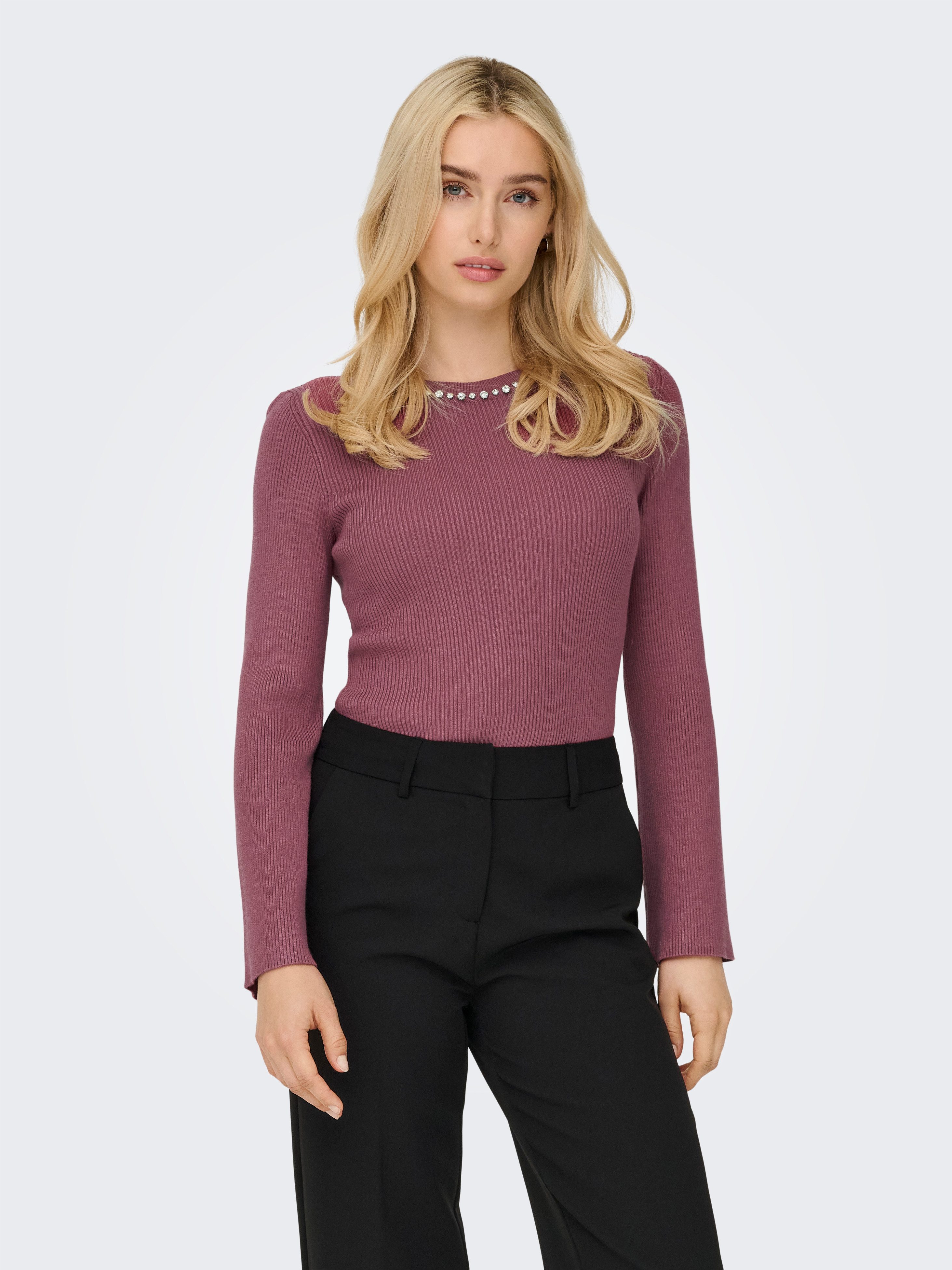 ONLY Rundhalspullover ONLNATASCHA LS BLING O-NECK günstig online kaufen