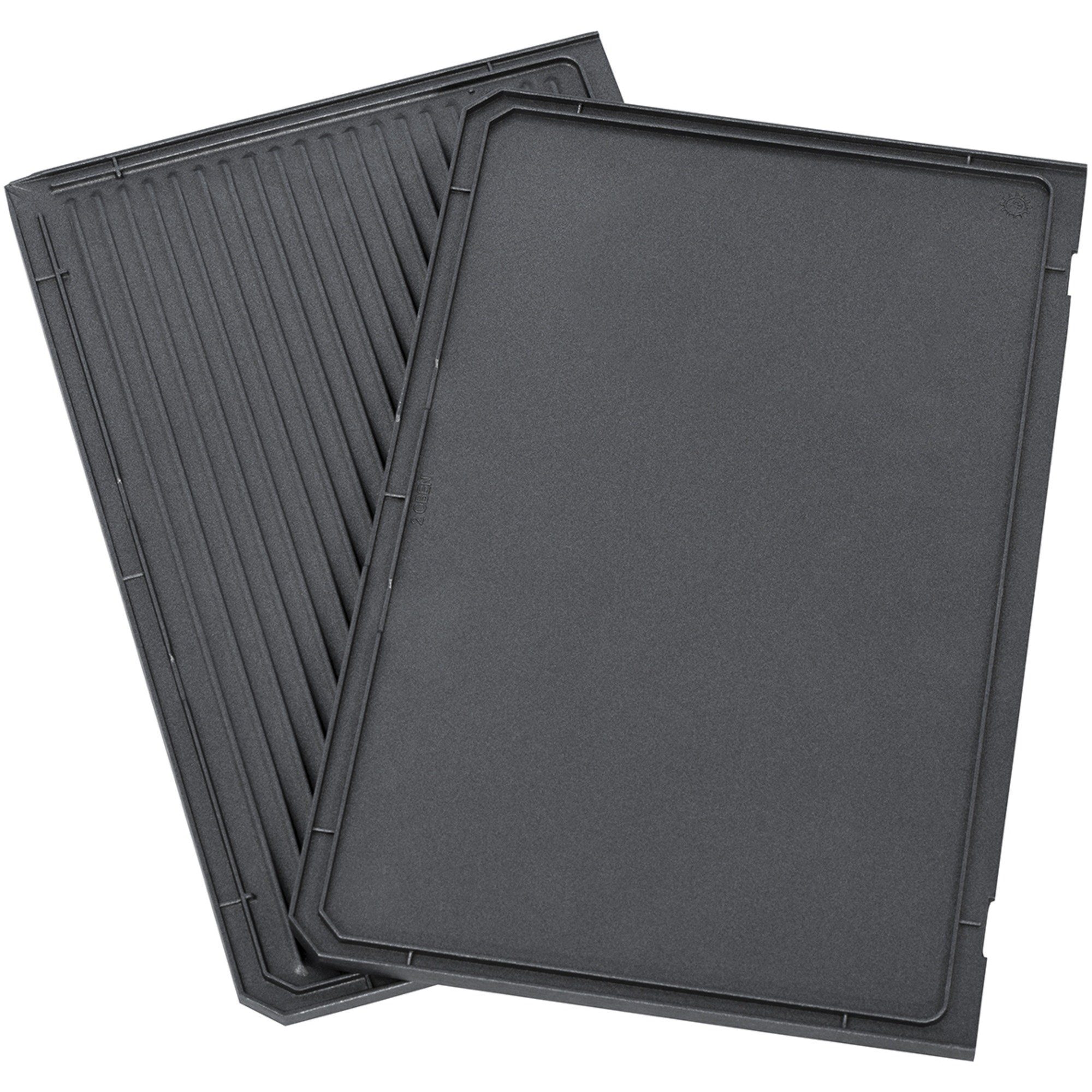 Geschirr-Set Steba Grillplatte oben, geriffelt / glatt, (für