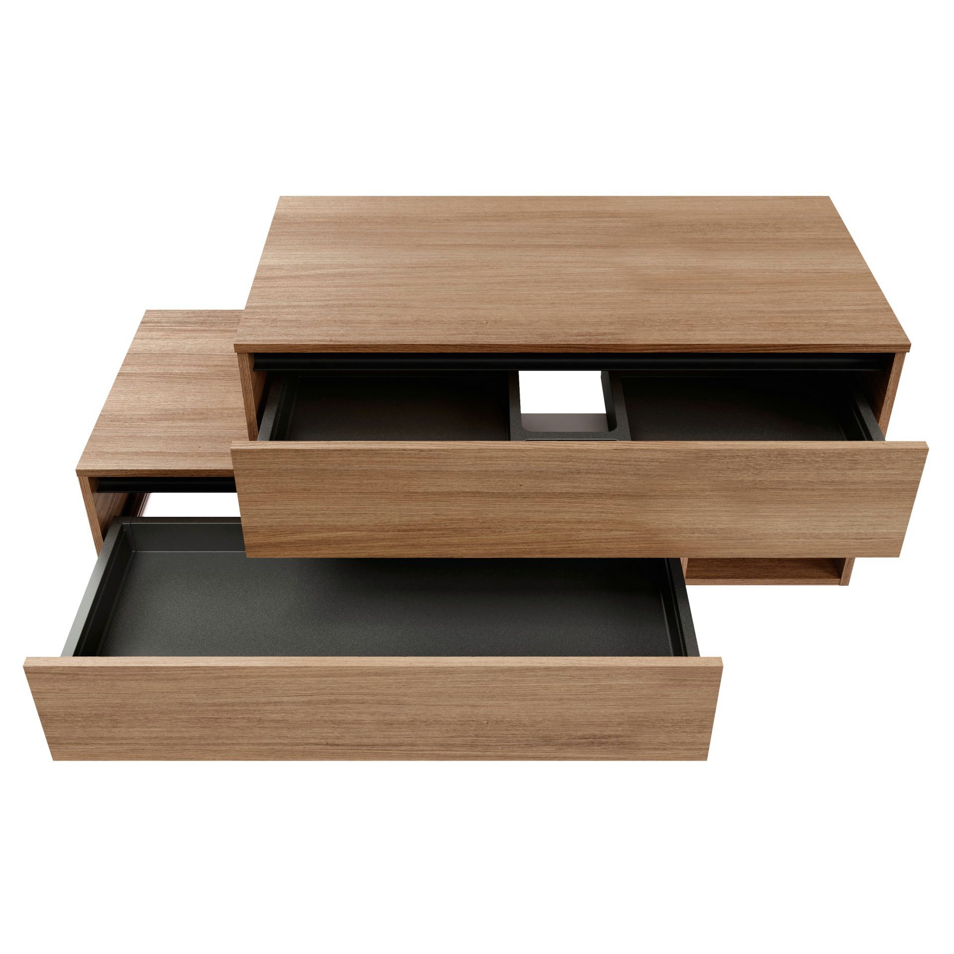 FACKELMANN Waschbeckenunterschrank VITA L-Waschtisch-Unterschrank mit Adeckplatte