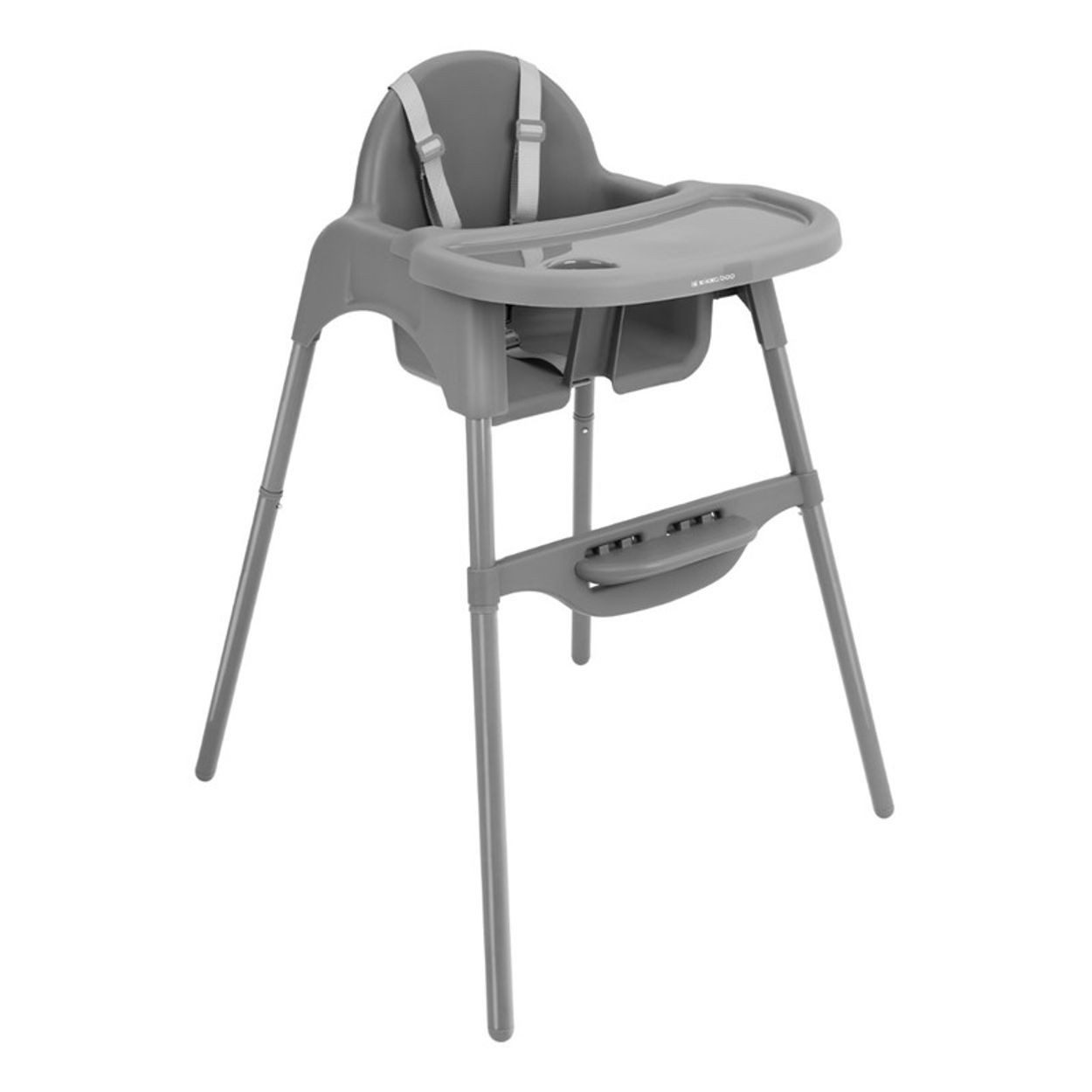 Kikkaboo Kombihochstuhl Jammy, Kinderstuhl-Funktion, Bechervertiefung, Fußstütze, Gurt, 2-in-1