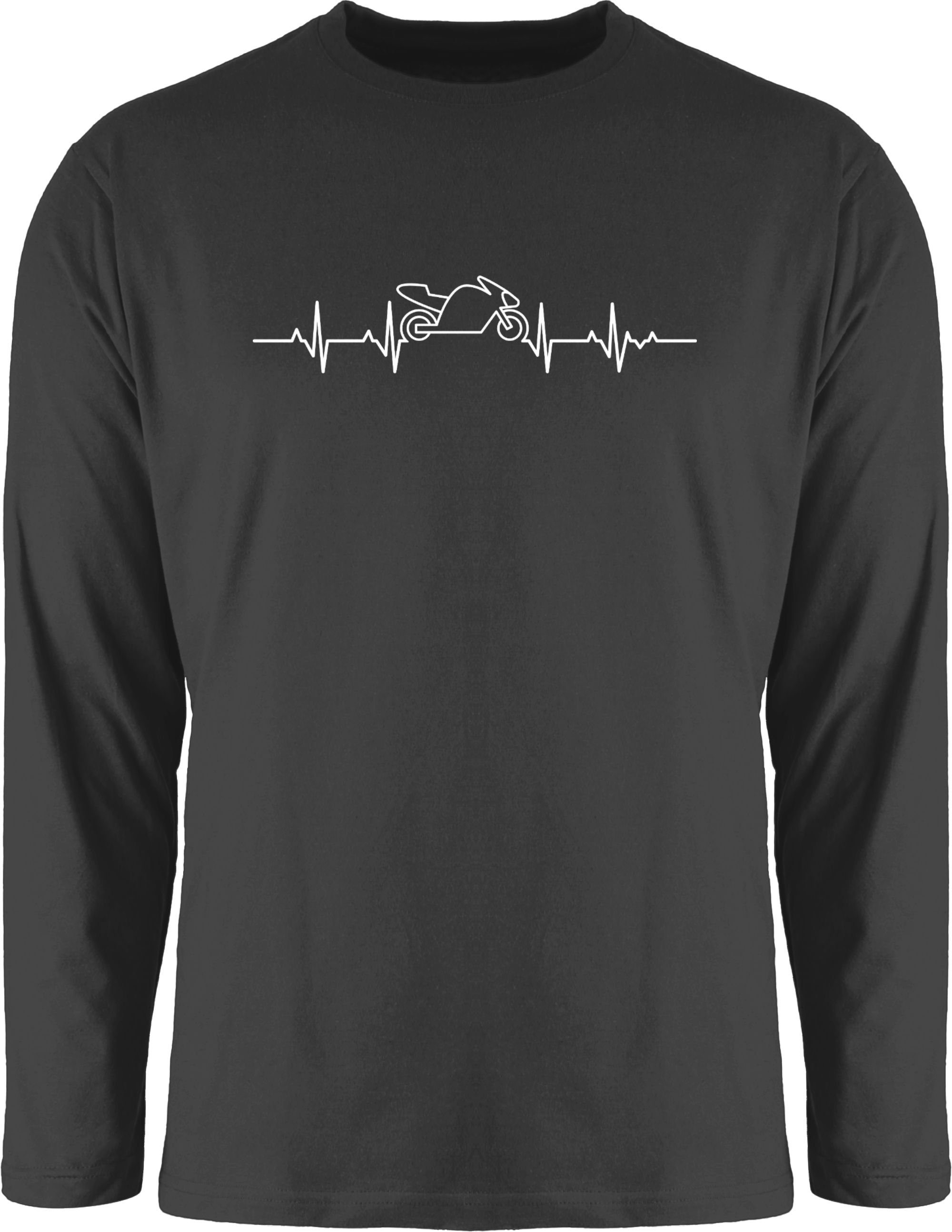 Shirtracer Rundhalsshirt Herzschlag Motorrad - Motorbike günstig online kaufen