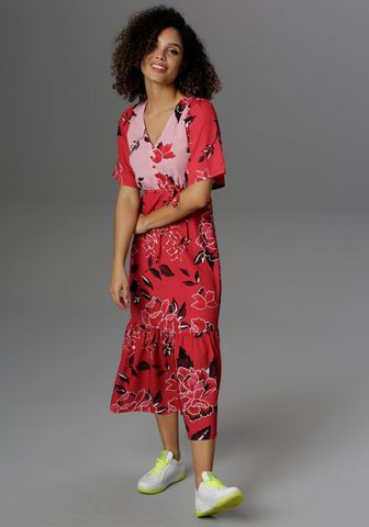 Aniston CASUAL Suknelė (2-tlg) su großflächigen Blume...