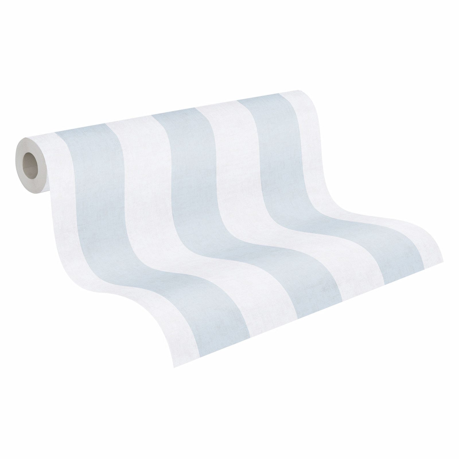 A.S. Création Vliestapete Betonoptik Streifen Muster Blau Creme 77078-4 – Bild 2 von 4