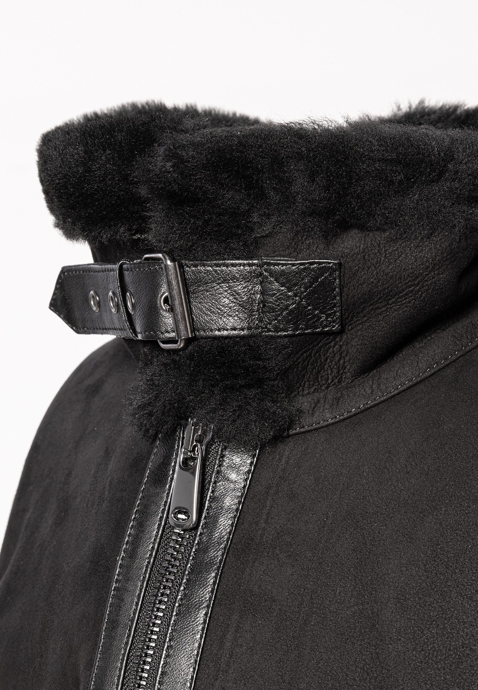 CBL Lederjacke MQ-43732 mit stehkragen