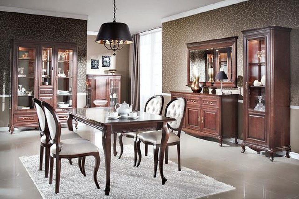 Xlmoebel Esszimmer-Set 9-teiliges Wohnzimmer- und Esszimmer Set Verona aus Italien, (9-St), Made in Europa