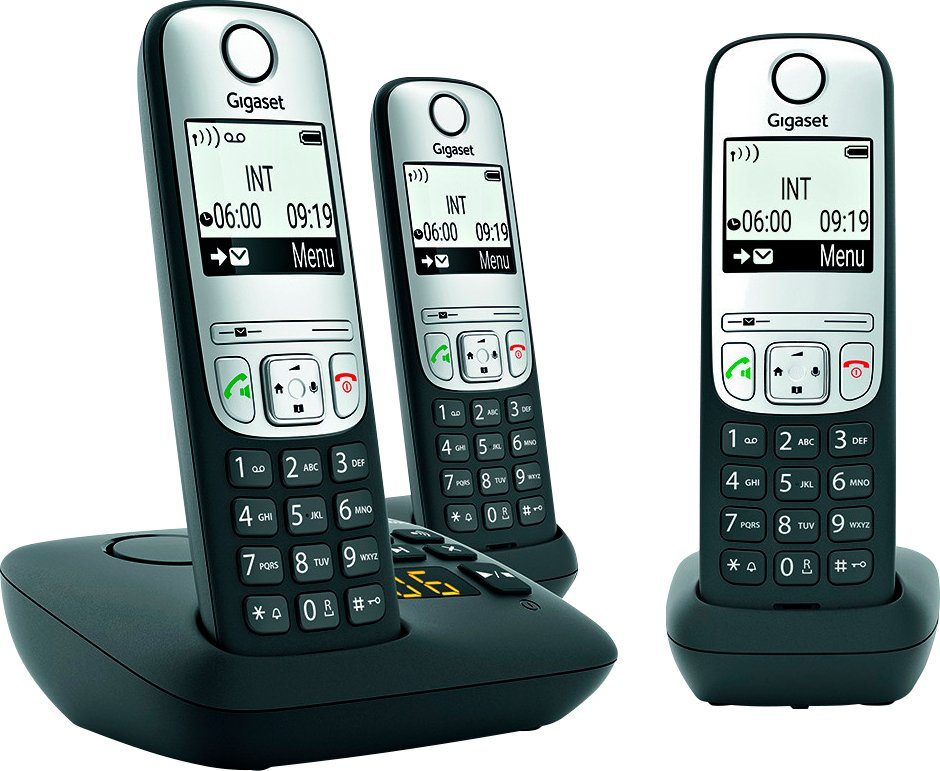 A690A (Mobilteile: 3) Gigaset Trio DECT-Telefon Schnurloses