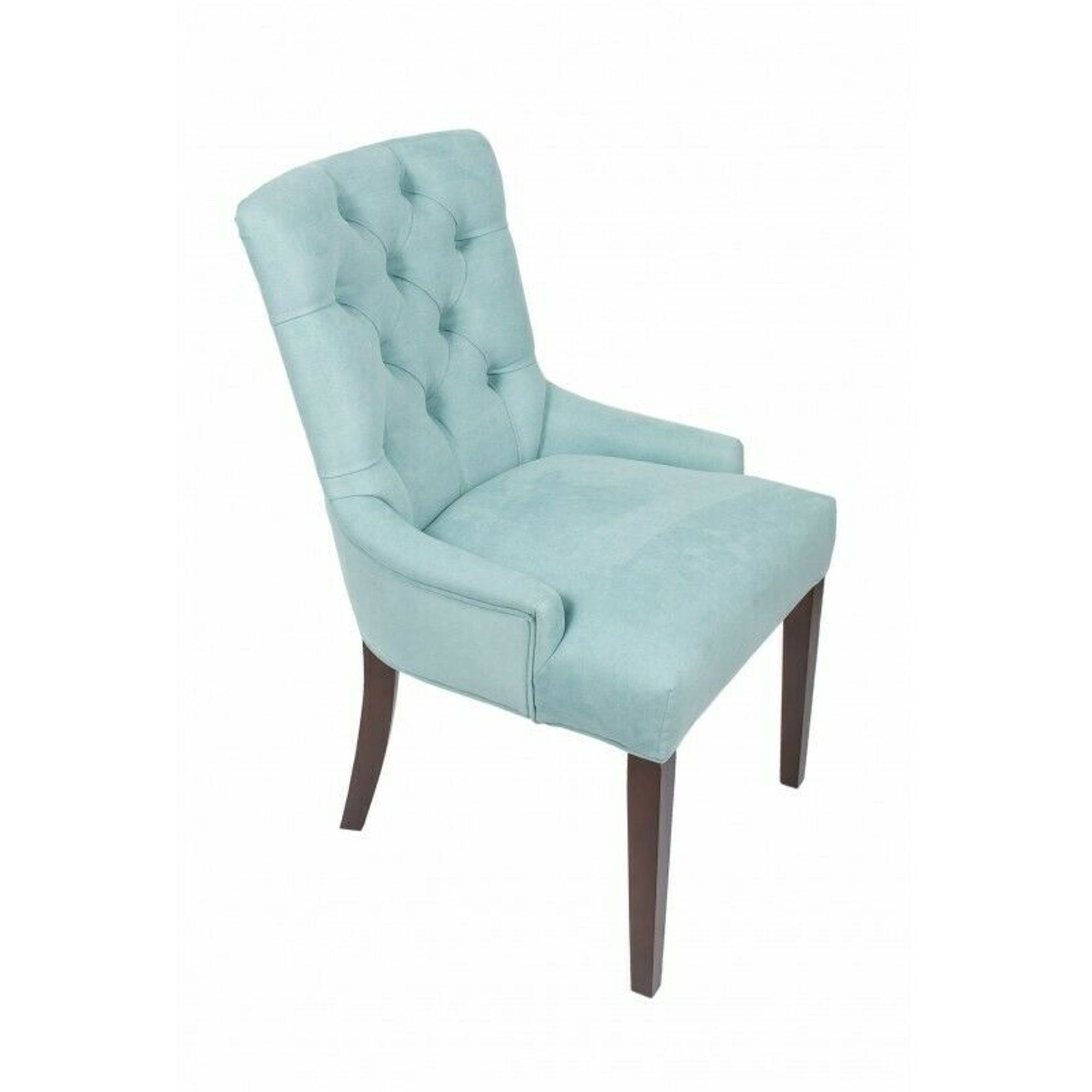 JVmoebel Stuhl, Klassischer Chesterfield Blau Stuhl Sessel Polster Textil Lehnstuhl Stühle Stoff