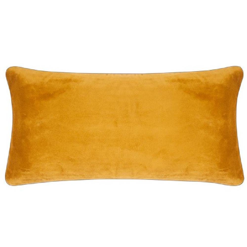 PAD Dekoobjekt Kissenhülle Samt Elegance Senfgelb Mustard (35x60cm)