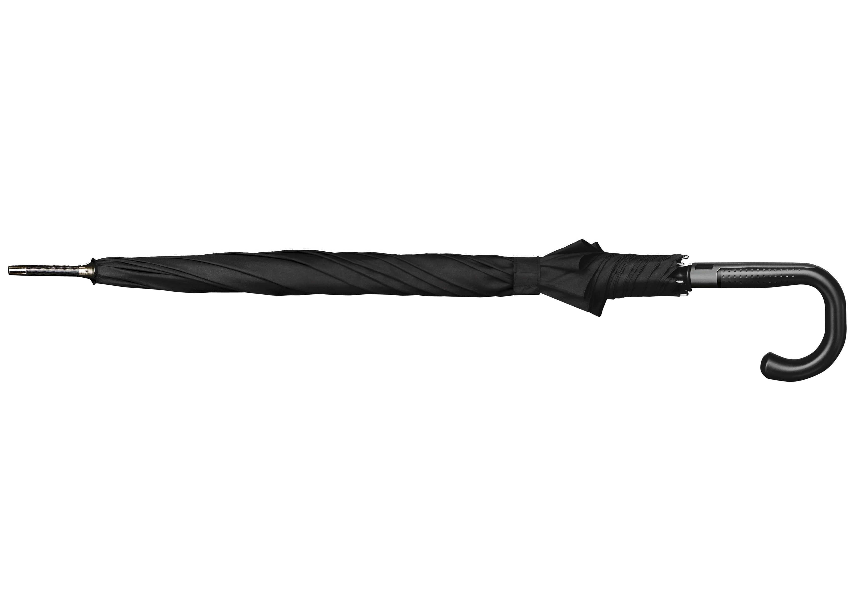 EuroSCHIRM® Stockregenschirm Automatik W330, mit schwarz, Dach großem extra