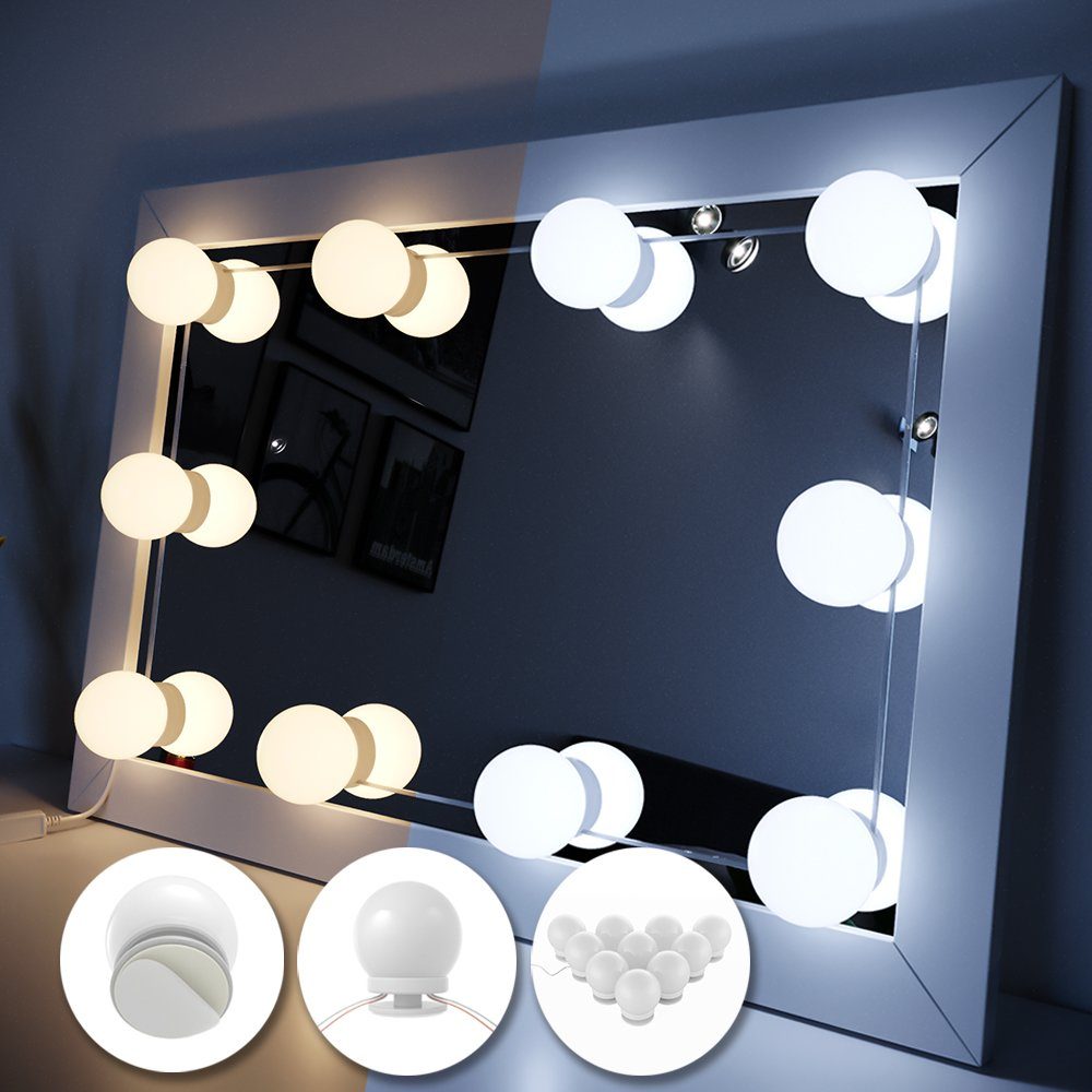 Vicco Lichterkette LED-Beleuchtung FÜR Schminktisch Frisiertisch Lichter  für Make-Up