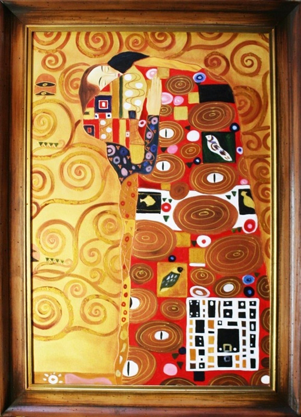 JVmoebel Gemälde Gustav Klimt »G04417«, jedes Bild ein Unikat, handgearbeitet