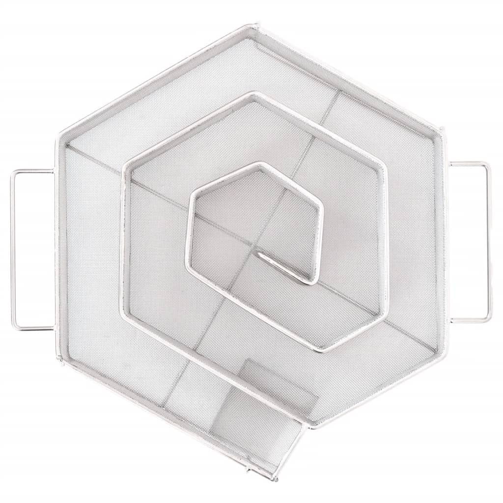 vidaXL Grillspieß Kaltrauchgenerator 6-Seitig 22,5 cm Edelstahl