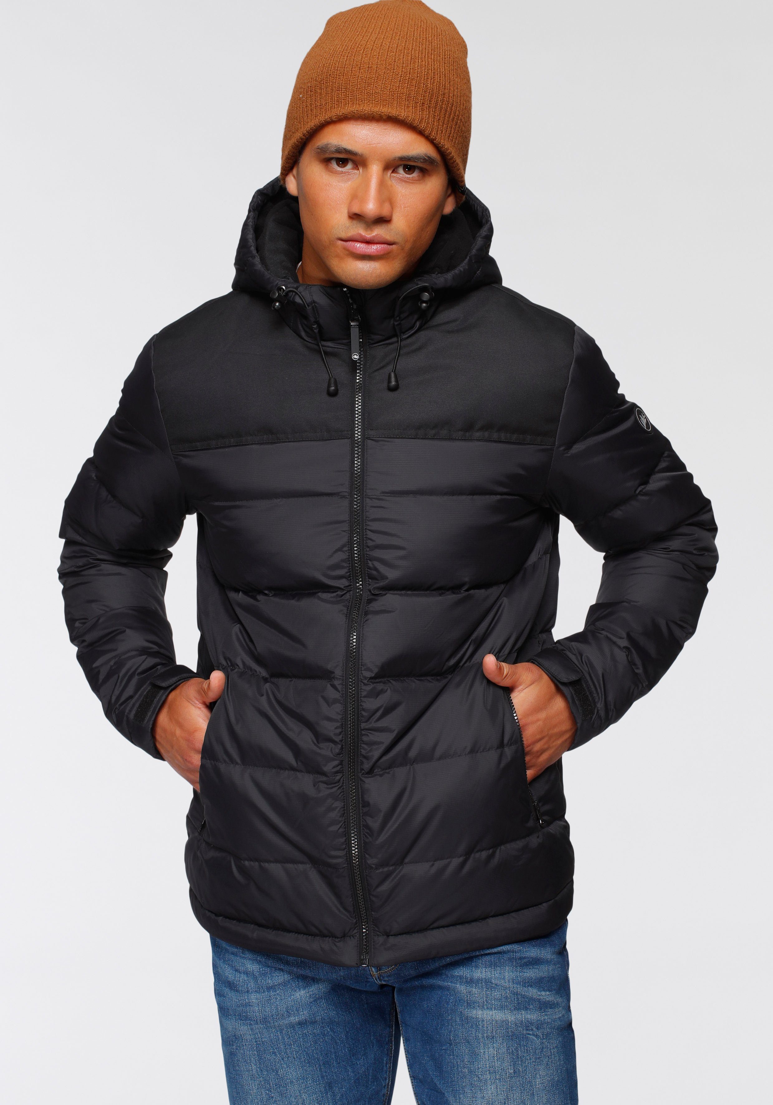 Polarino Daunenjacke für den Winter, aus leichtem Webmaterial günstig online kaufen
