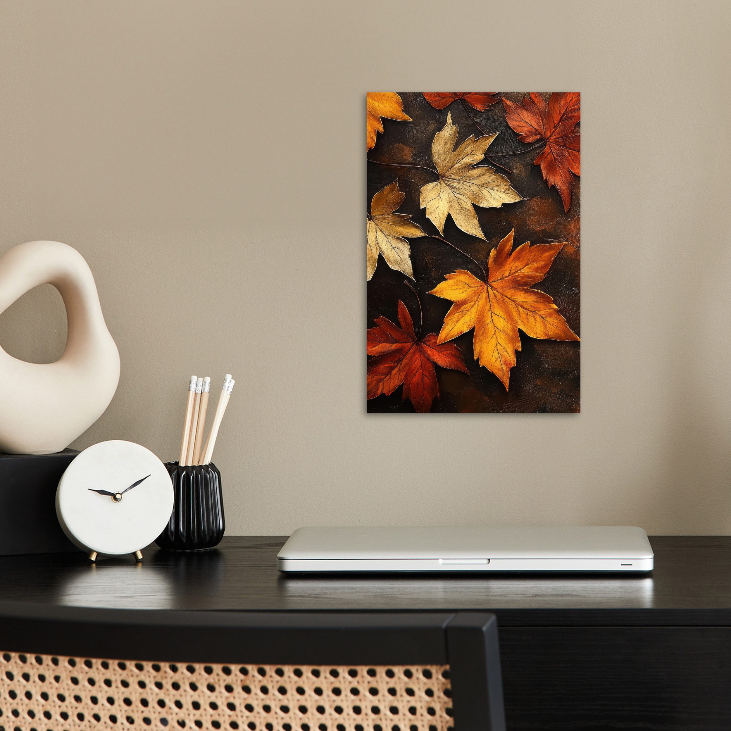 MuchoWow Poster Herbstblätter - Braun - günstig online kaufen
