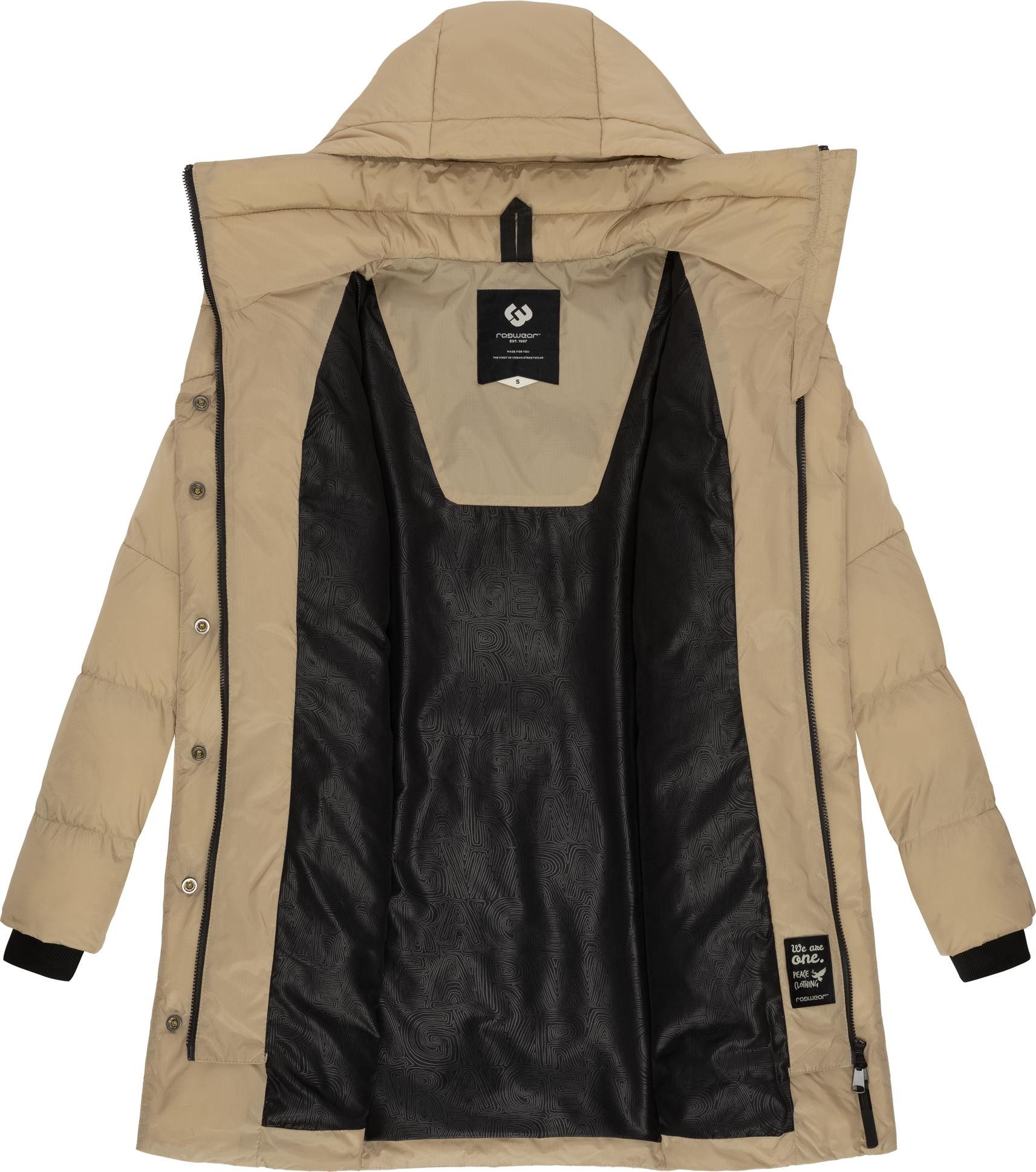 Ragwear Kurzmantel Niara stylischer, gesteppter Wintermantel mit gefütterter Kapuze – Bild 5 von 5