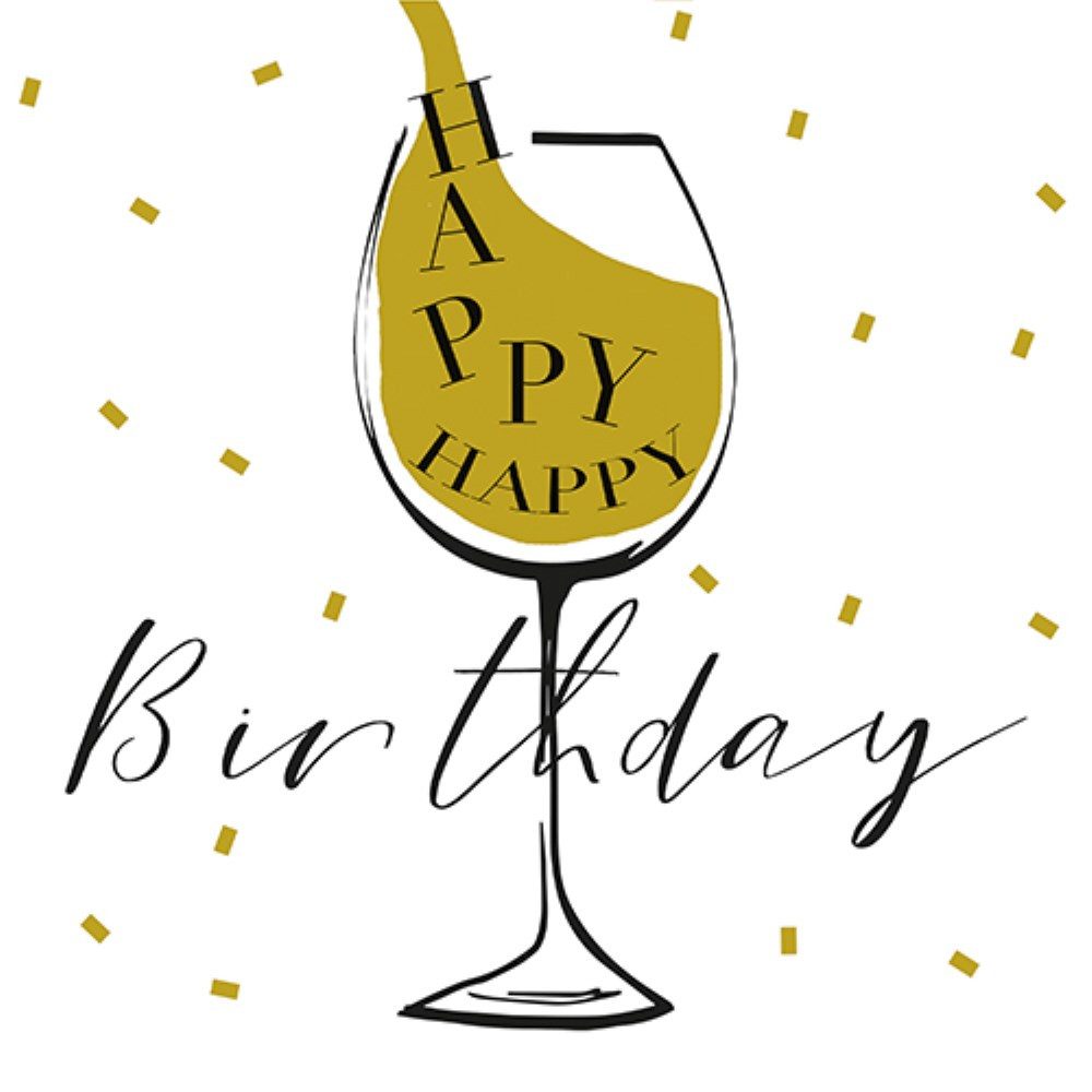 PAPSTAR Papierserviette 30 Servietten, 3-lagig 1/4-Falz 33 cm x 33 cm weiss "Happy Birthday"