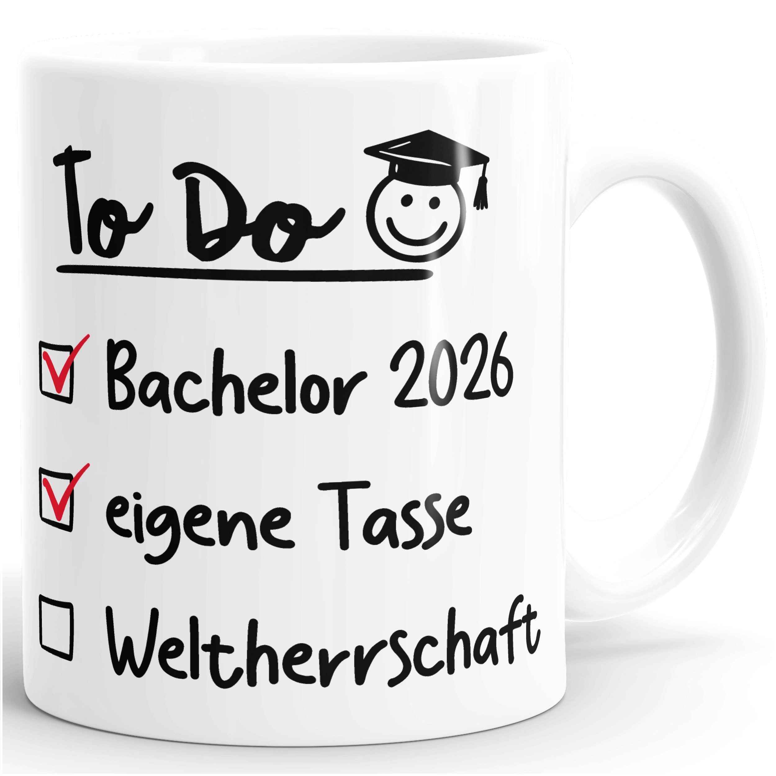MoonWorks Tasse Kaffee-Tasse Geschenkidee Bachelor 2026 - Abschluss Geschenke Männer, Keramik