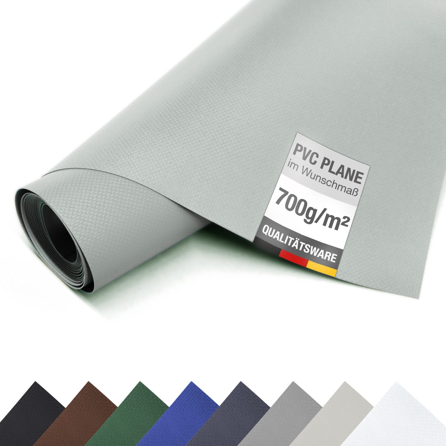 ANKO Planen Schutzplane LKW PVC Plane 700 g/m² Meterware Plane Premium, Abdeckplane Gewebeplane Schutzplane hochwertig matt