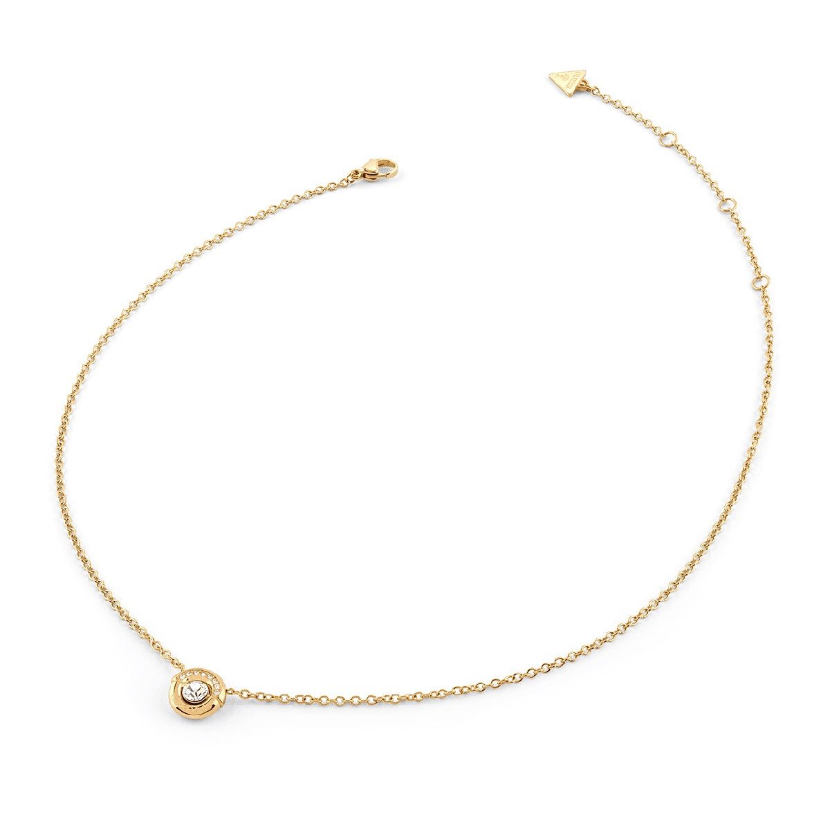 Guess Kette mit Anhänger Damen-Coin Pave Goldfarben günstig online kaufen