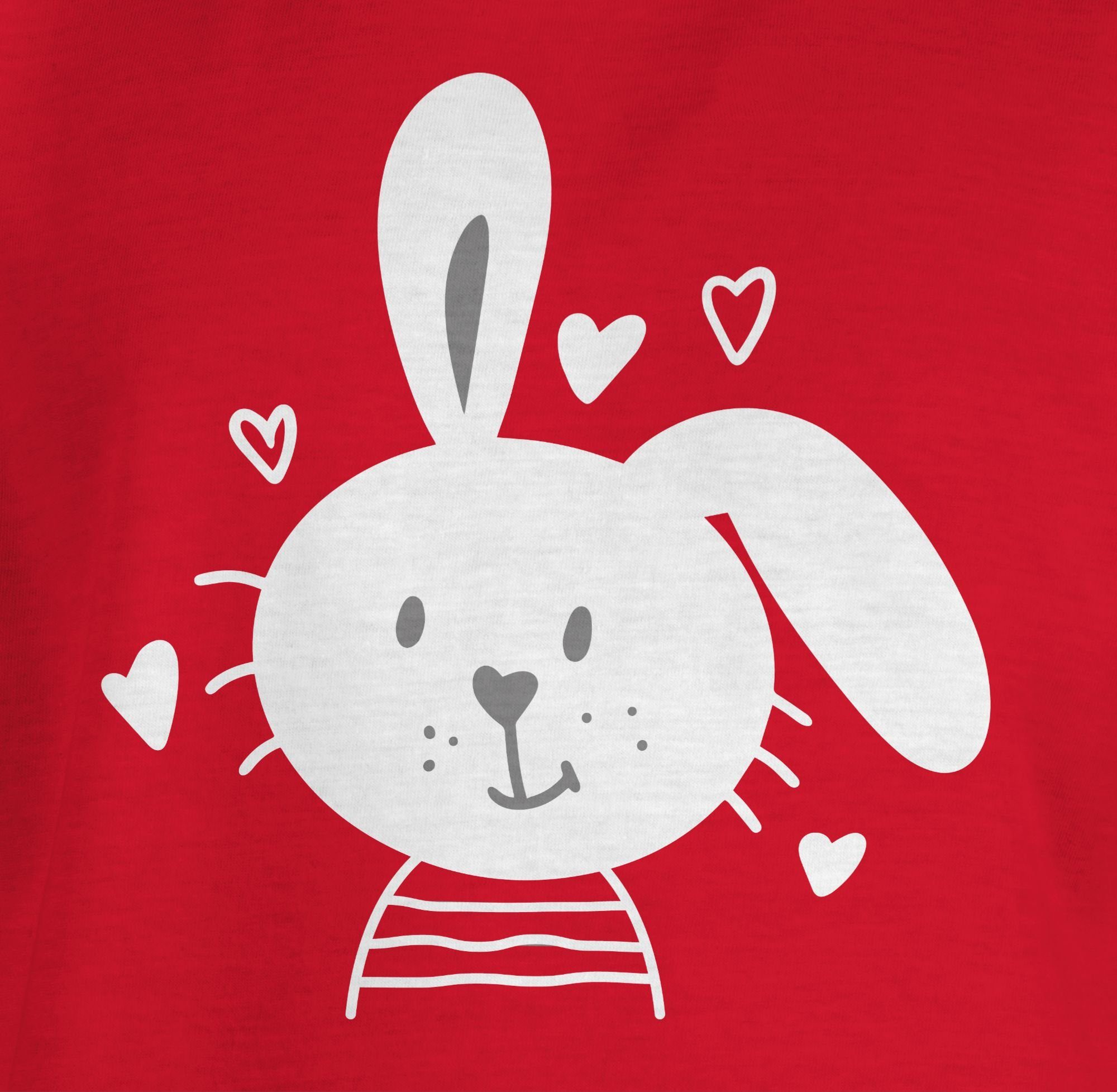 Geschenk 2 Osterhase Schlappohr Shirtracer Rot Hasen Ostern T-Shirt -