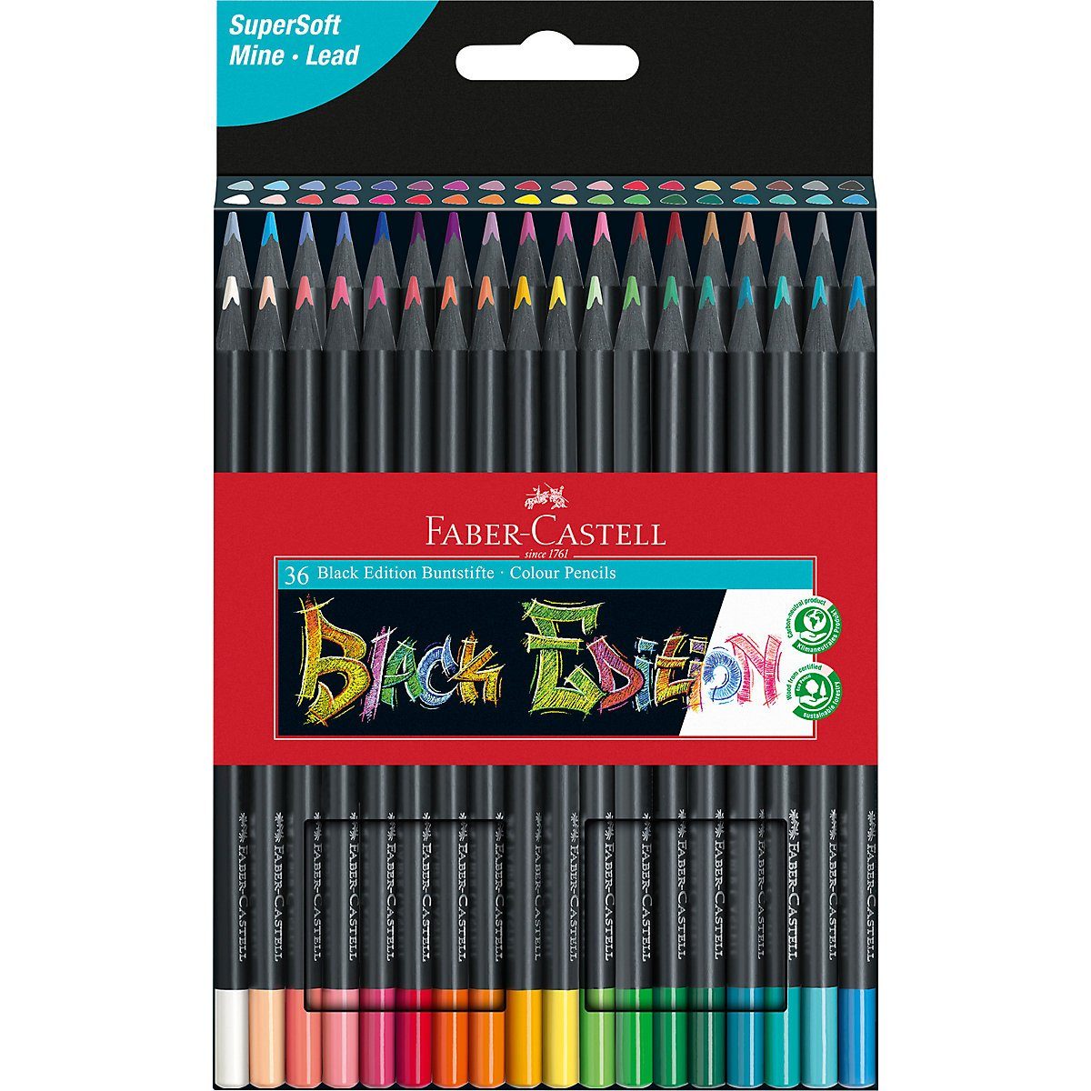Faber-Castell Buntstift »Buntstifte Black Edition, 36 Farben« online kaufen  | OTTO