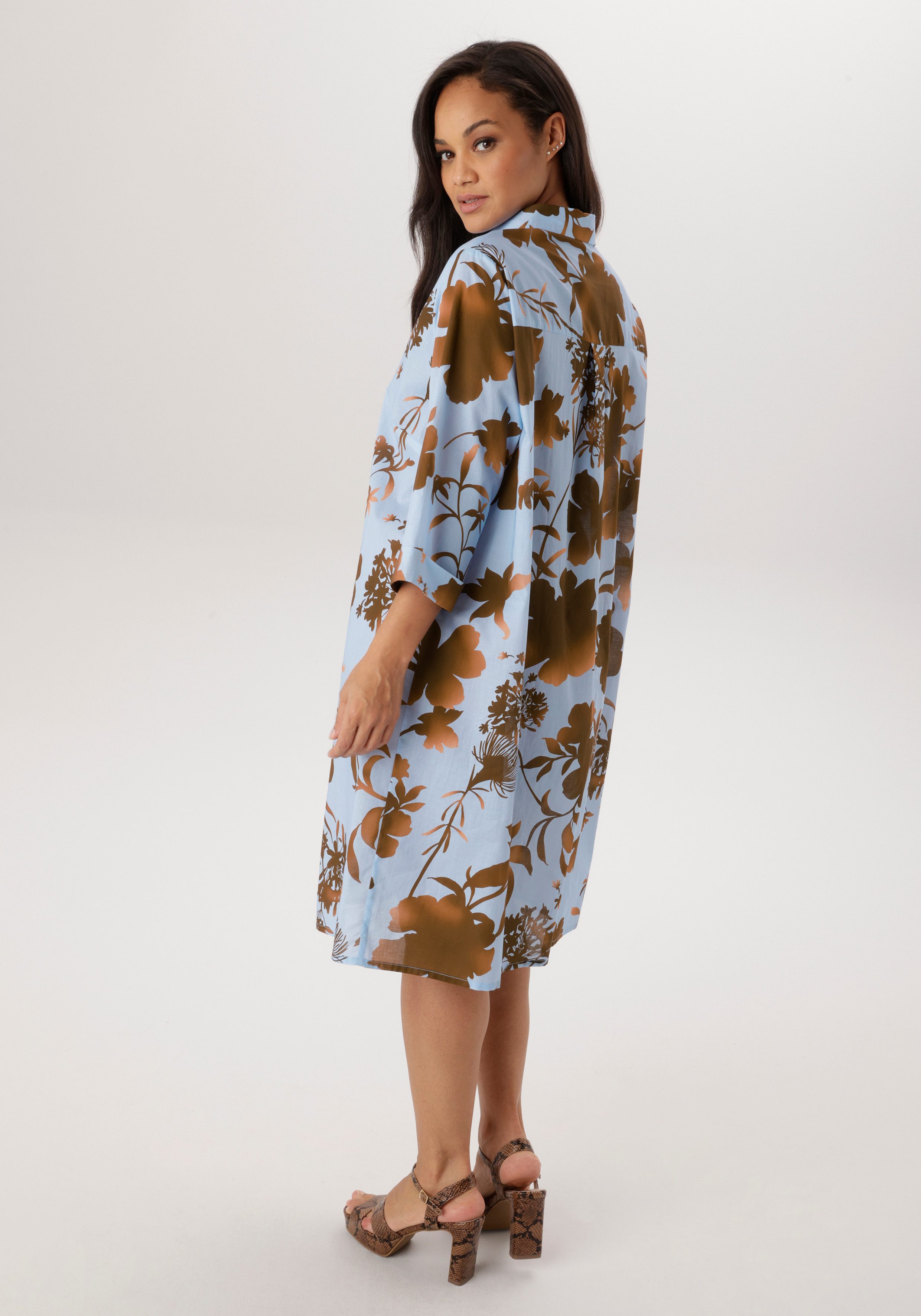 Aniston PLUS Hemdblusenkleid aus reine Baumwolle - NEUE KOLLEKTION