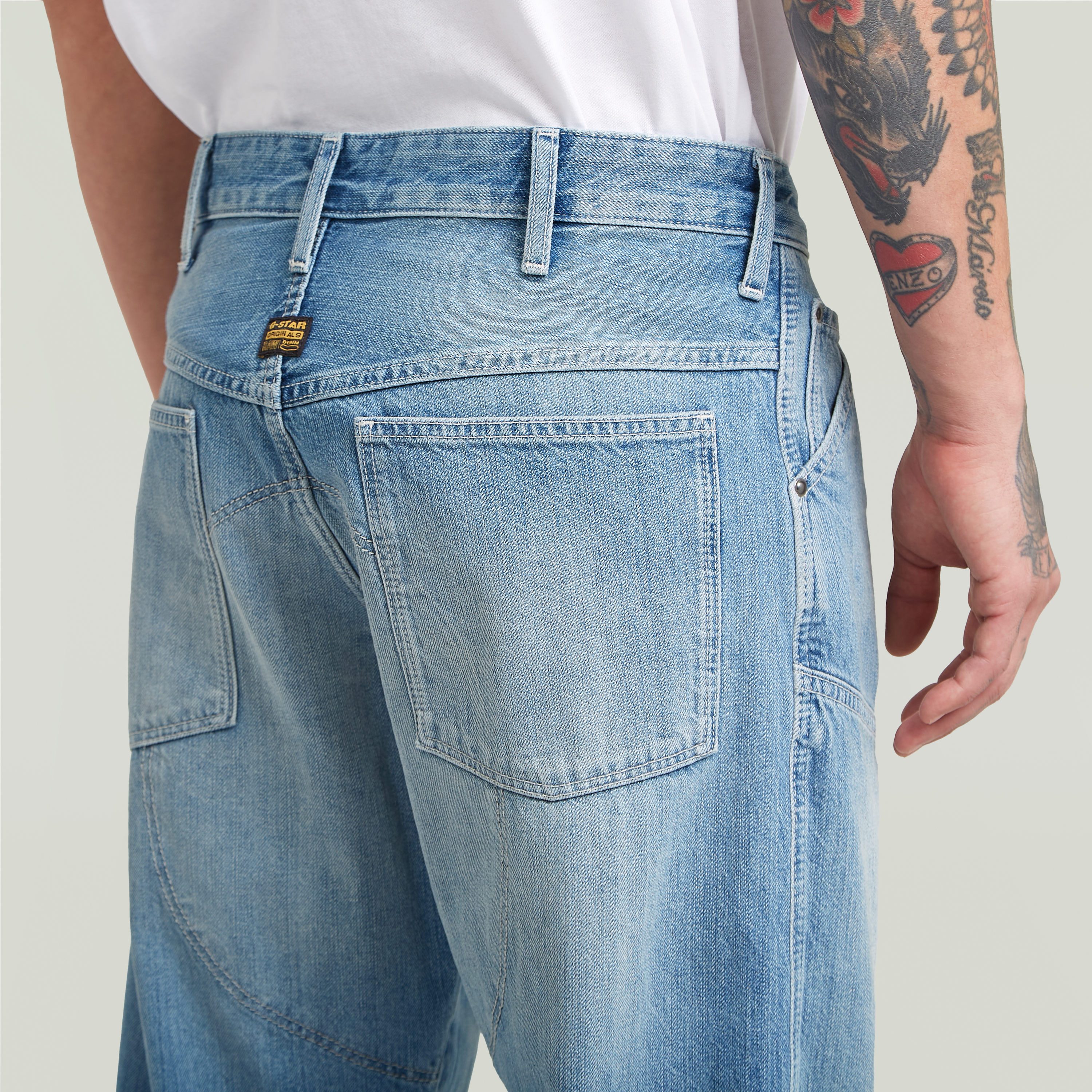 G-STAR Regular-fit-Jeans 5620 3D Regular mit Knie-Patches