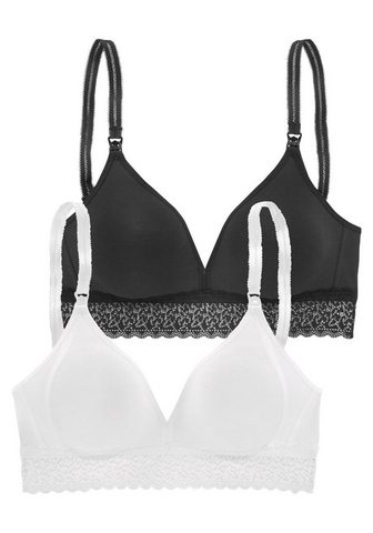 Petite fleur Maitinimo liemenėlė (Rinkinys 2 vienetai) su švelnus medvilnė be lankeliai Basic Dessous