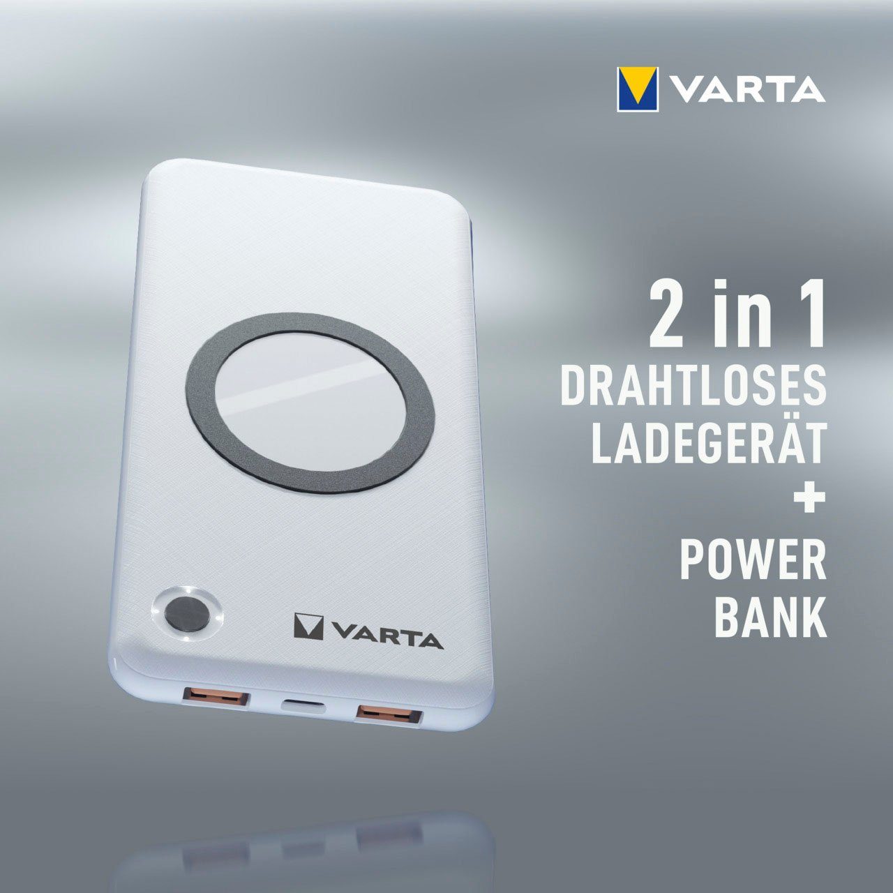 VARTA VARTA Wireless Power Bank 10000 mAh mit Ladekabel Powerbank