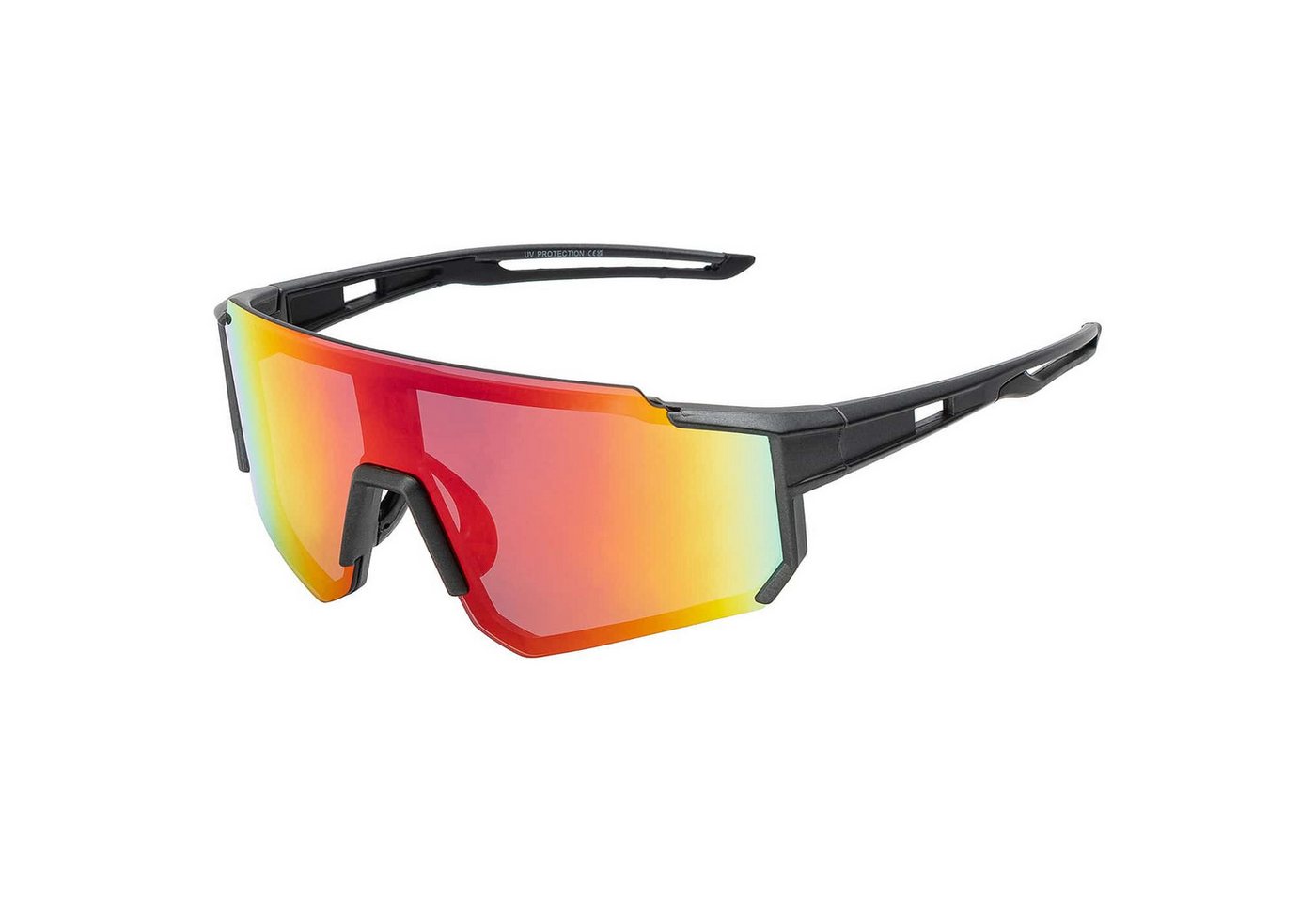 BEZLIT Eyewear Pilotenbrille Unisex Sonnenbrille Sportlich verspiegelt (1-St) mit schwarzen Linsen, Rot/Gelb, Blau und Blau Lila