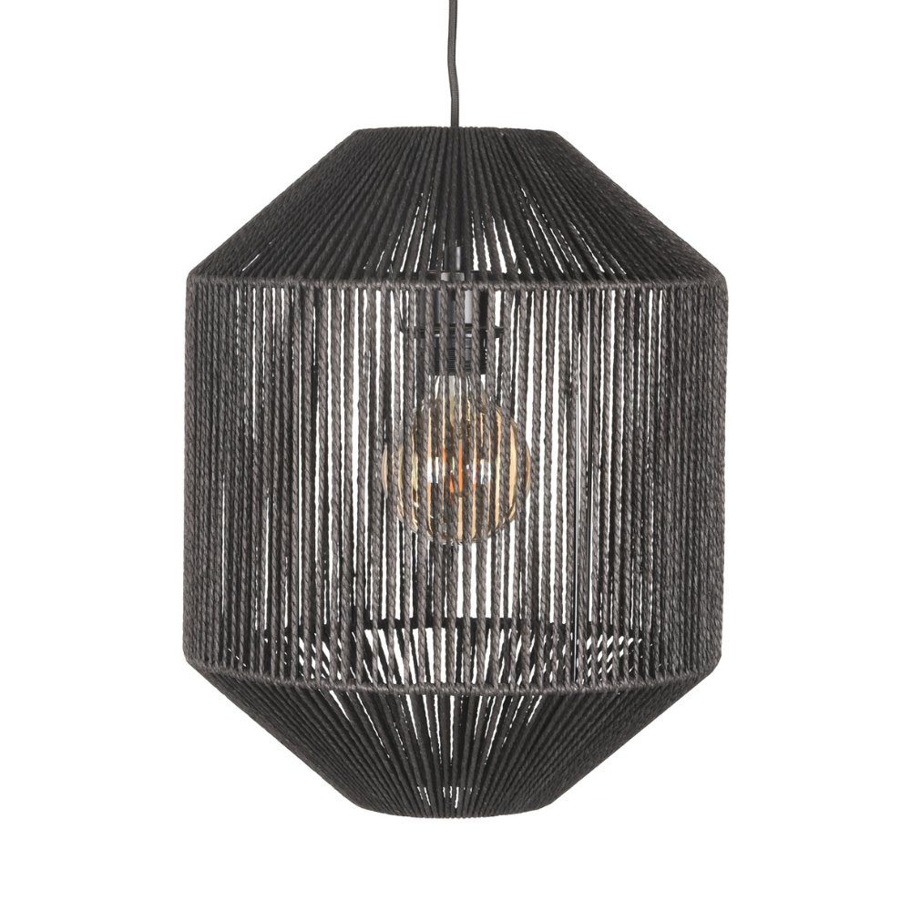 famlights Pendelleuchte famlights, Pendelleuchte Hjördis aus Jute E27